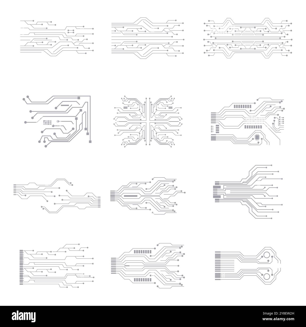 Circuit Logo Template vector illustration icon design Stock Vector