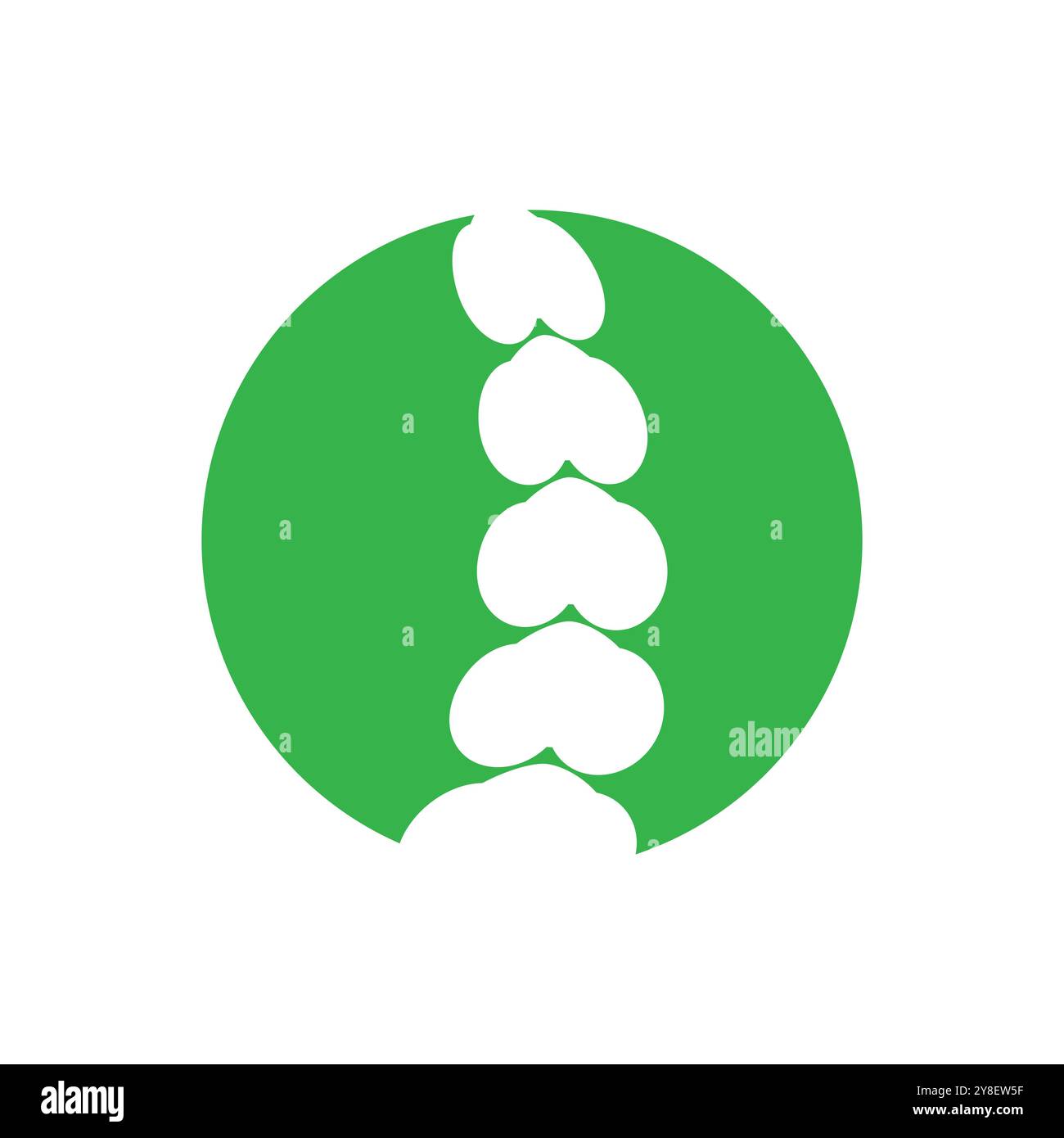 Spine diagnostics symbol logo template vector illustration design Stock Vector