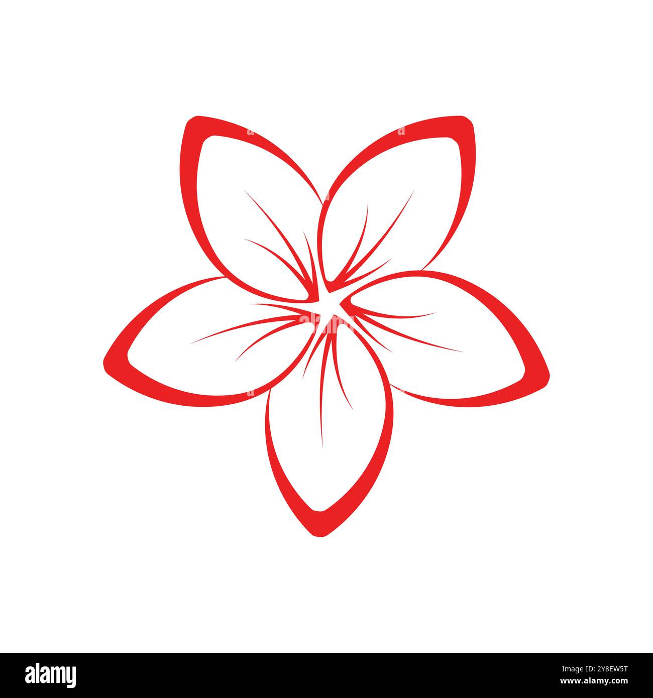 flower logo illustration vector design Stock Vector