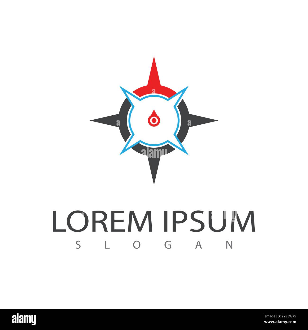 Compass Logo Template vector icon illustration design Stock Vector