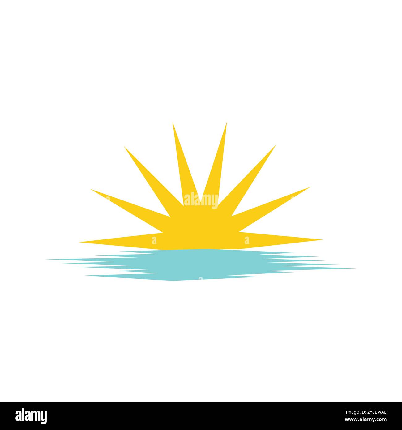 sun ilustration logo vector icon template Stock Vector