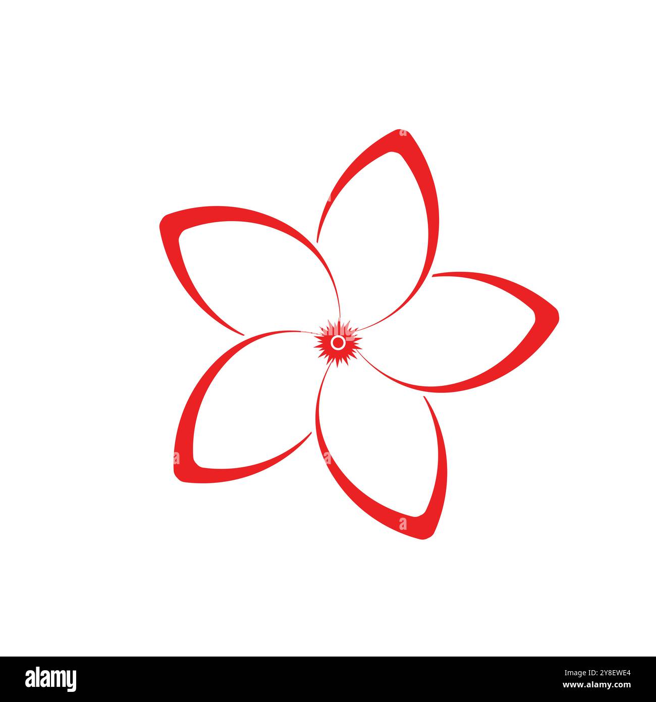 flower logo illustration vector design Stock Vector