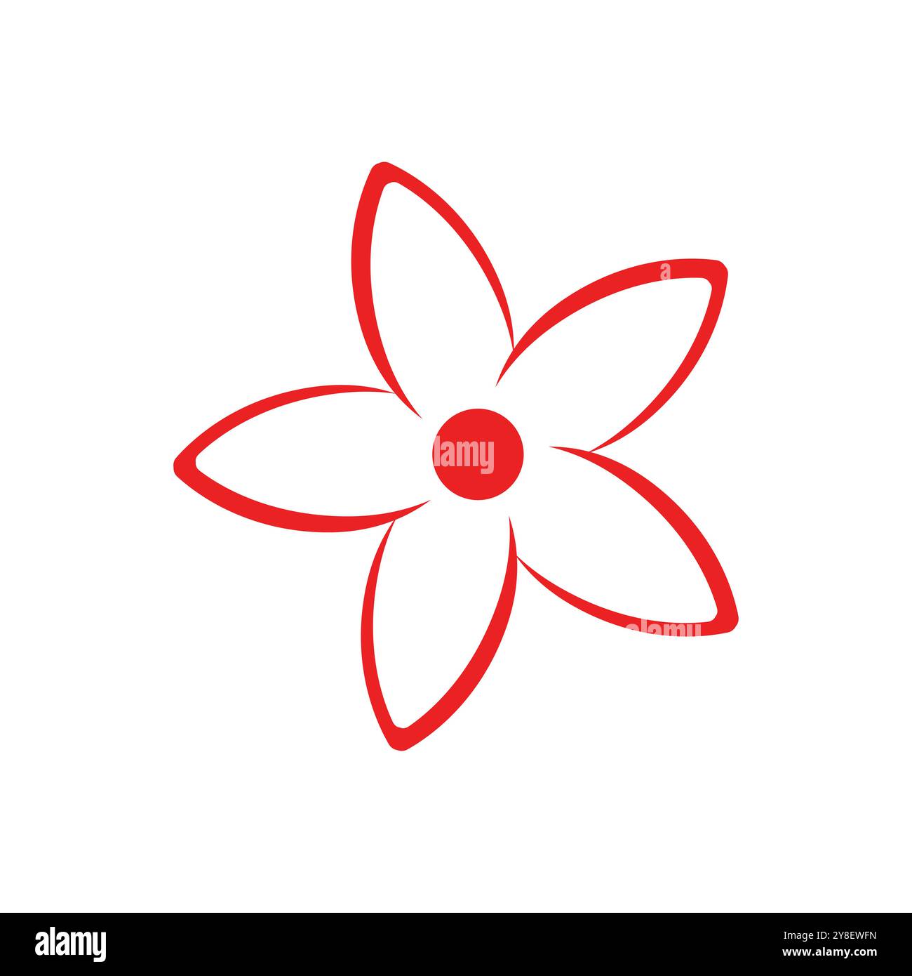 flower logo illustration vector design Stock Vector