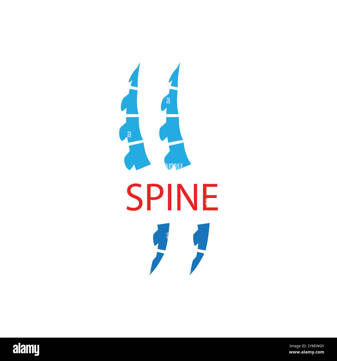 Spine diagnostics symbol logo template vector illustration design Stock Vector