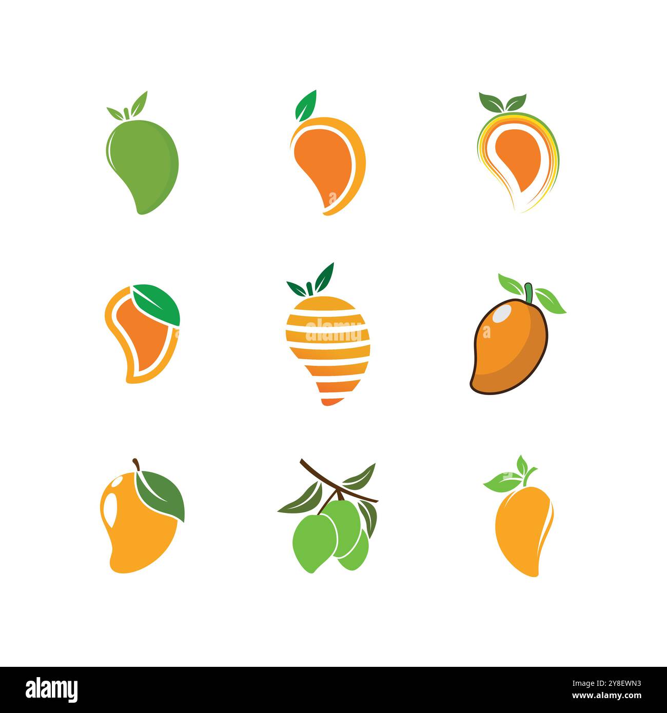 Orange logo design Vector icon illustration design Stock Vector