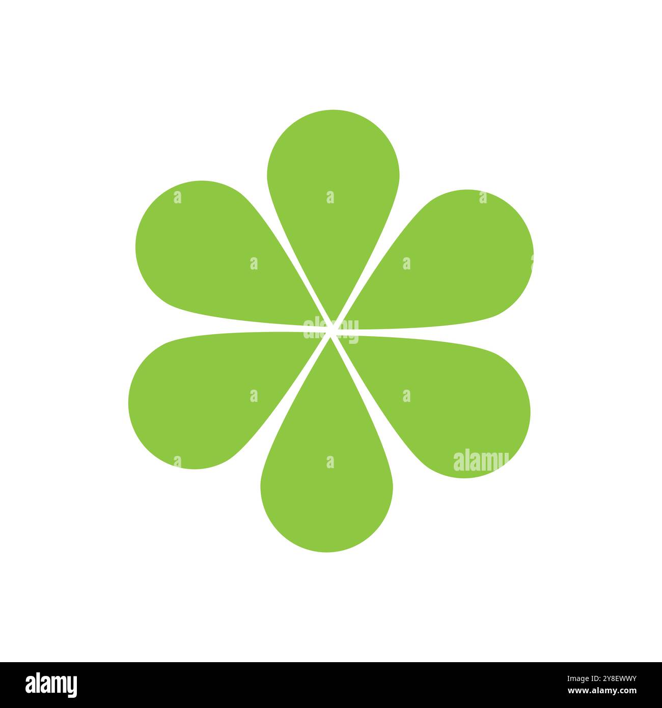 Clover leaf logo illustration vector flat design Stock Vector Image ...
