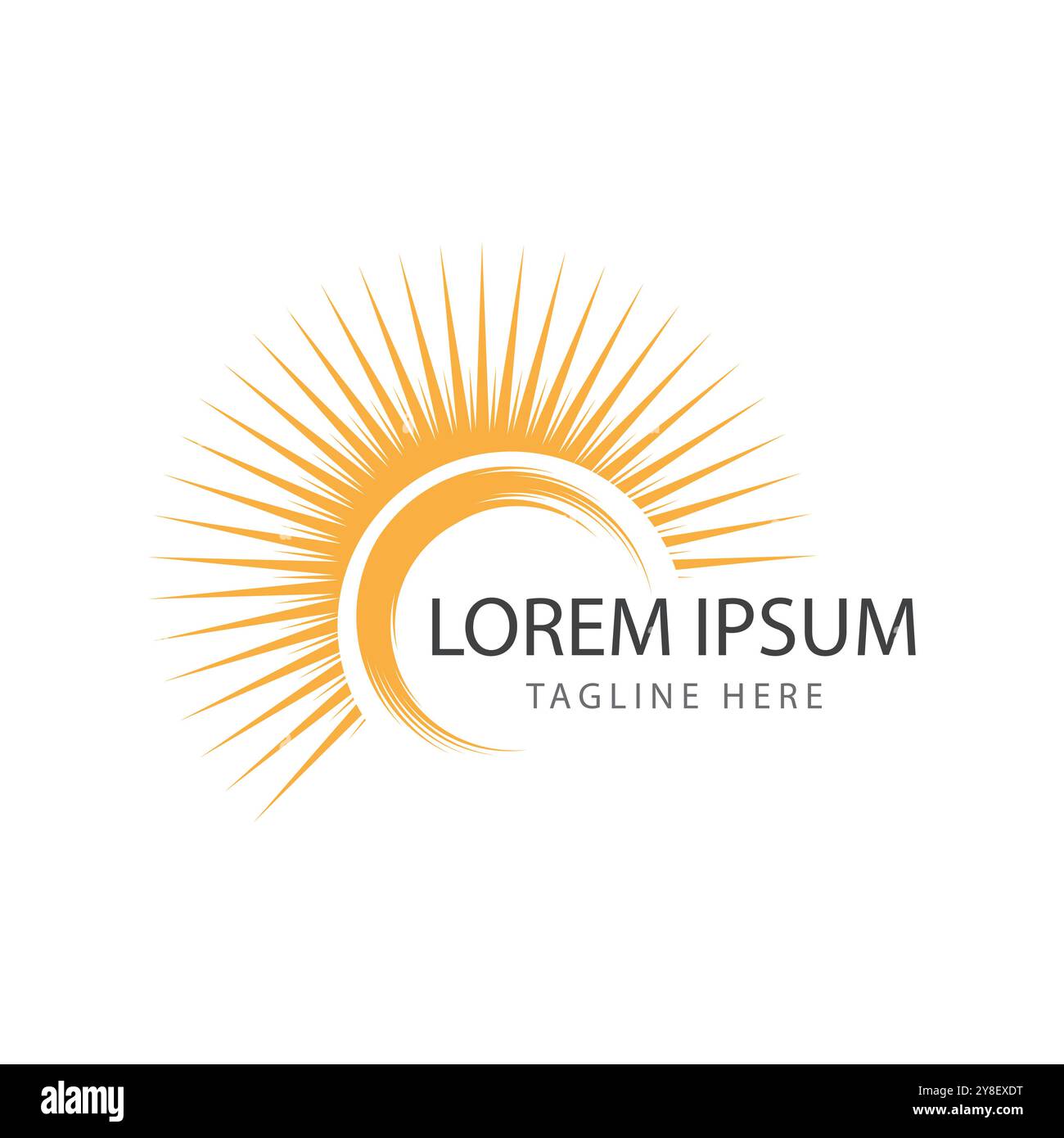 sun ilustration logo vector icon template Stock Vector