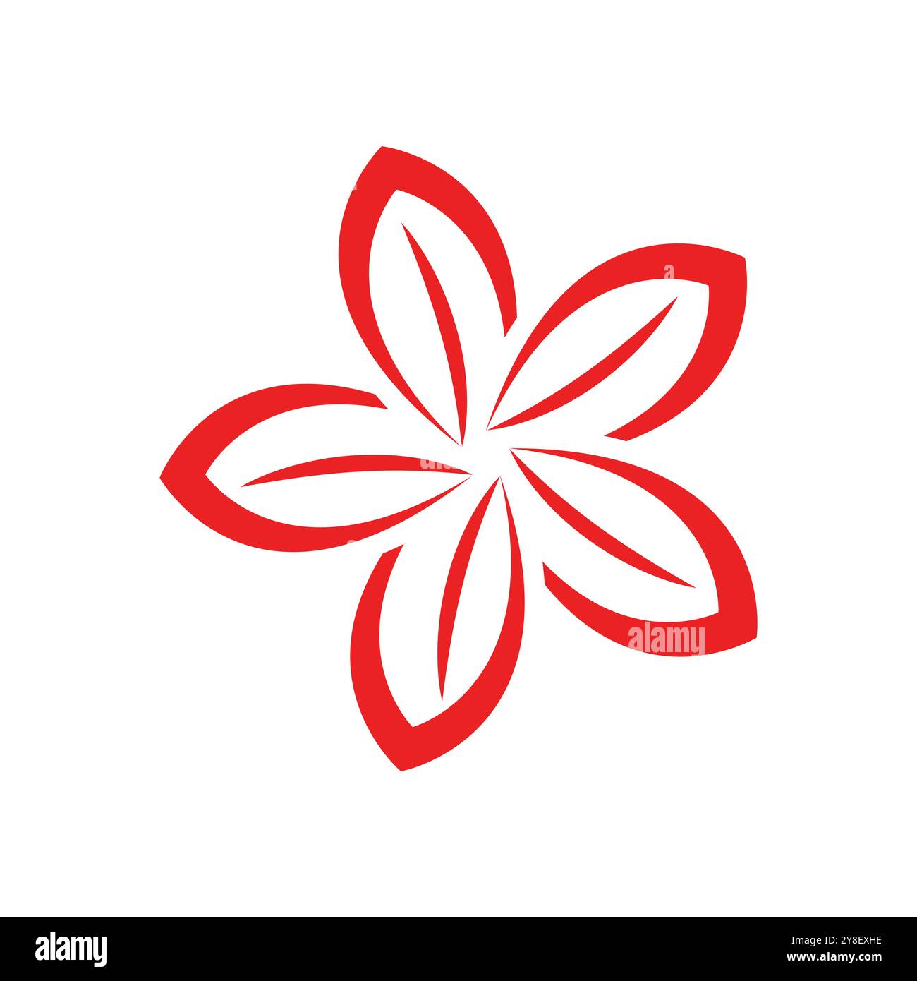 flower logo illustration vector design Stock Vector