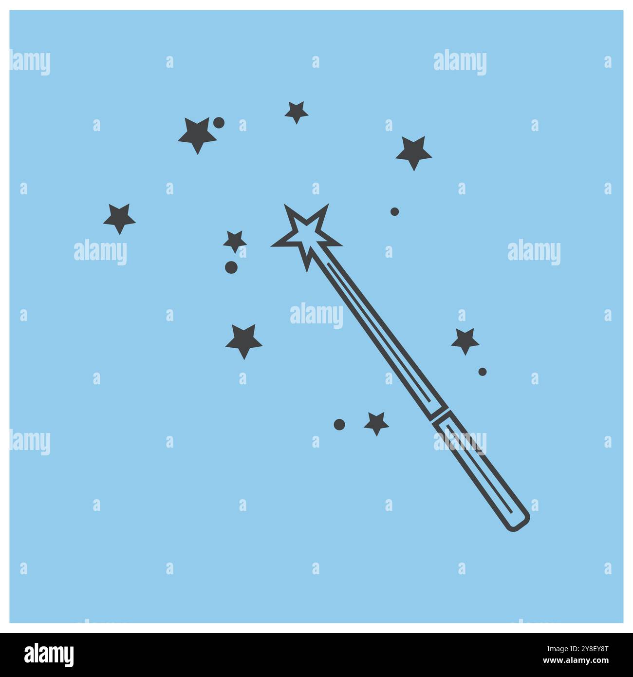 Magic wand simple vector hi-res stock photography and images - Alamy