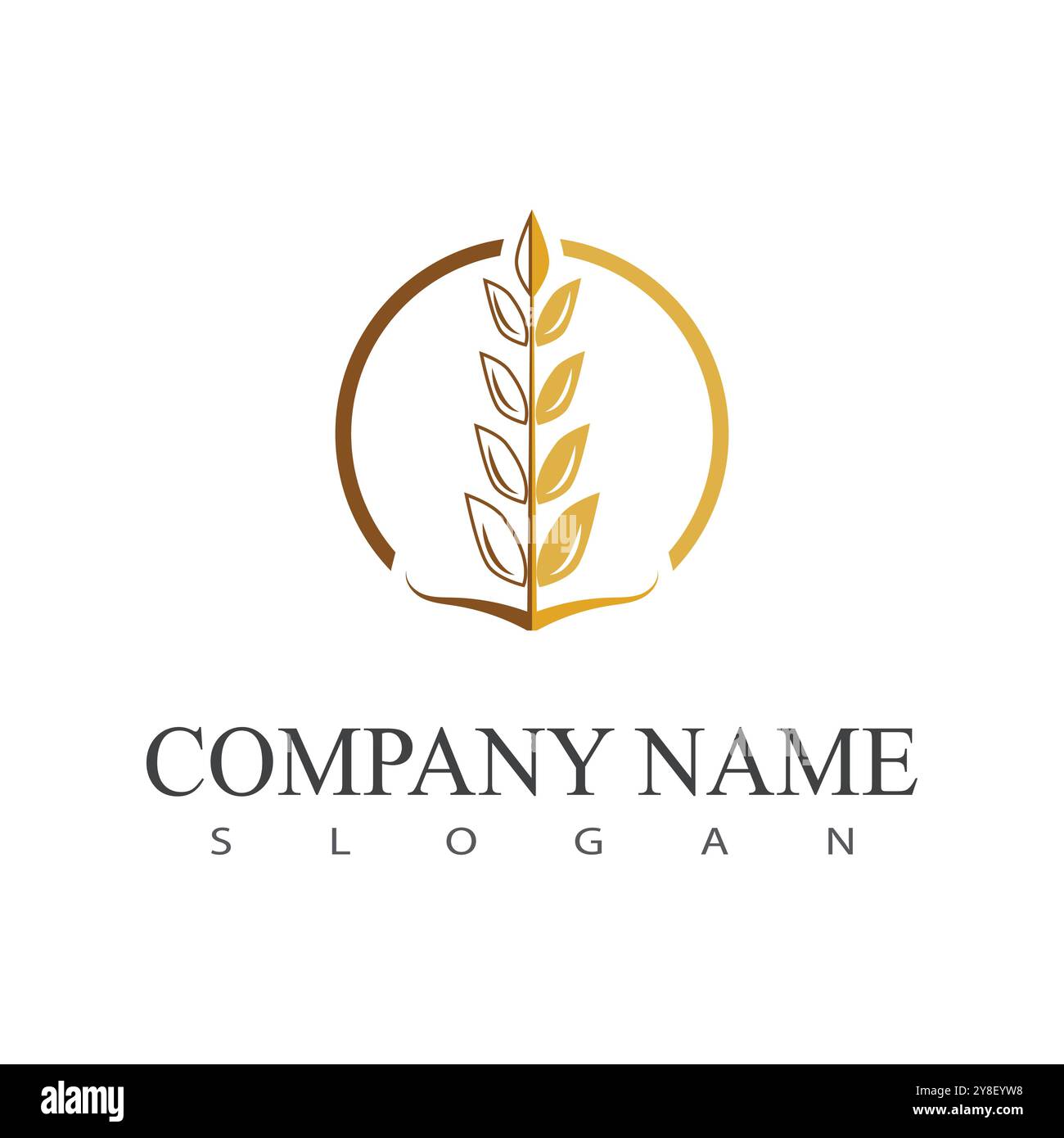 Wheat Logo template vector illustration design Stock Vector
