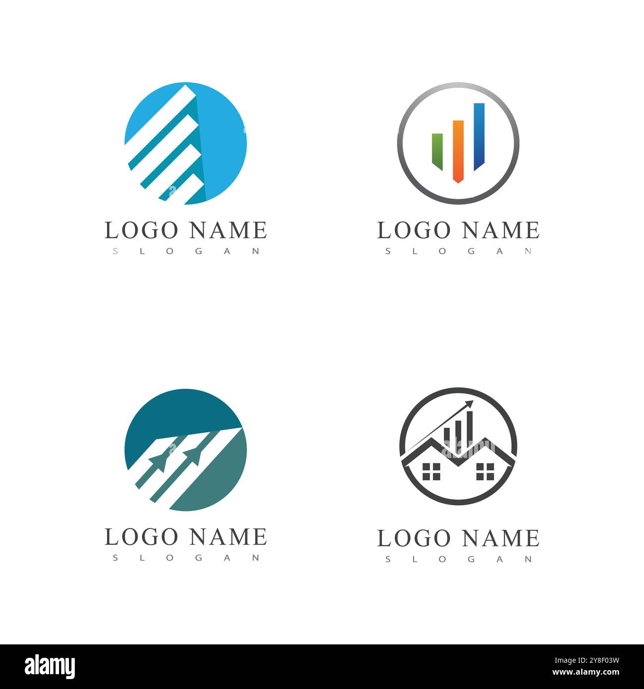 Business Finance logo template vector Stock Vector