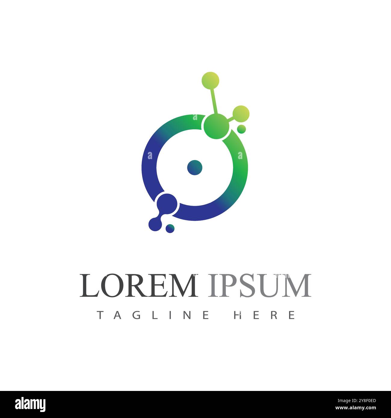 Molecule logo vector symbol template Stock Vector
