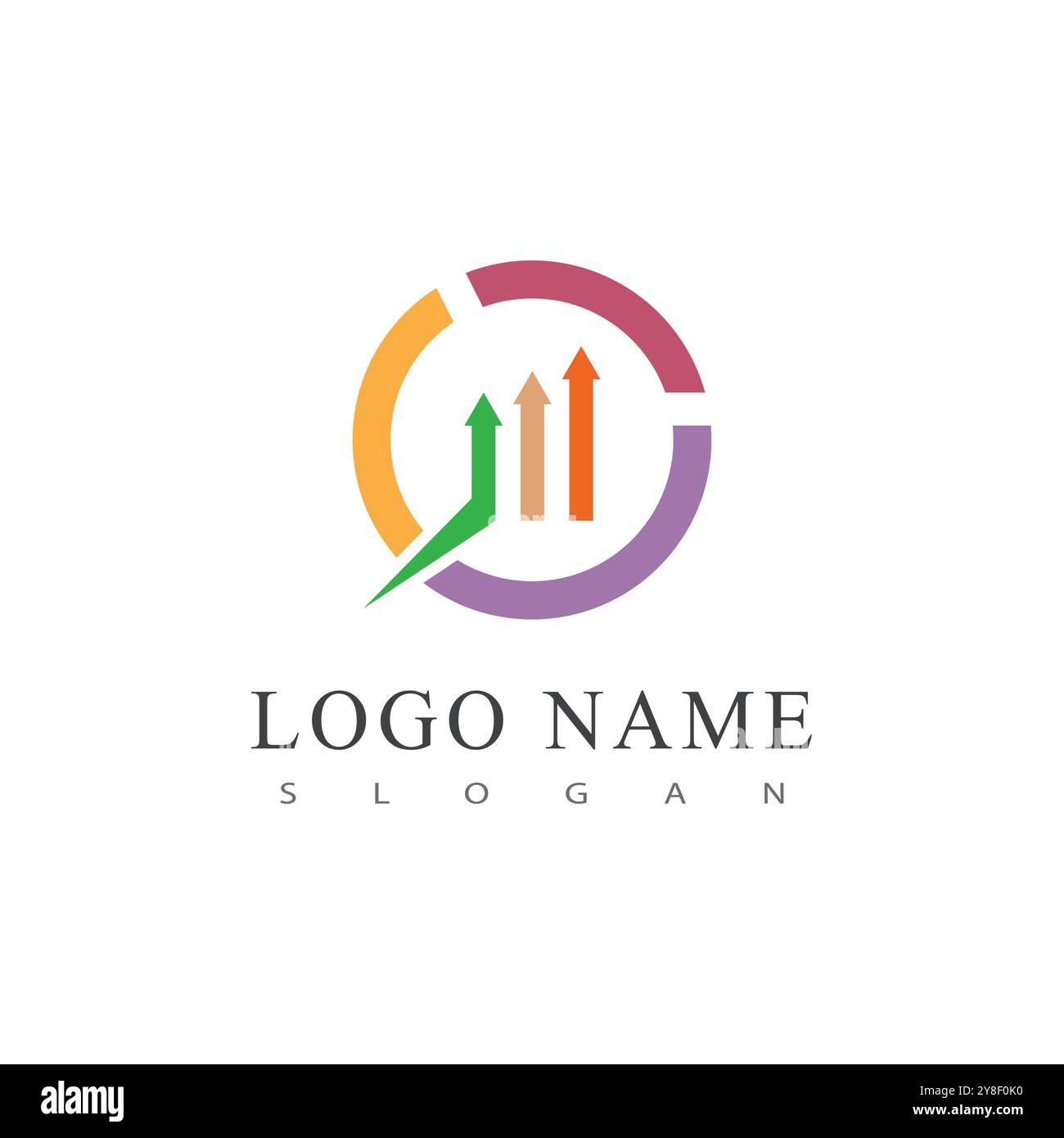 Business Finance logo template vector Stock Vector
