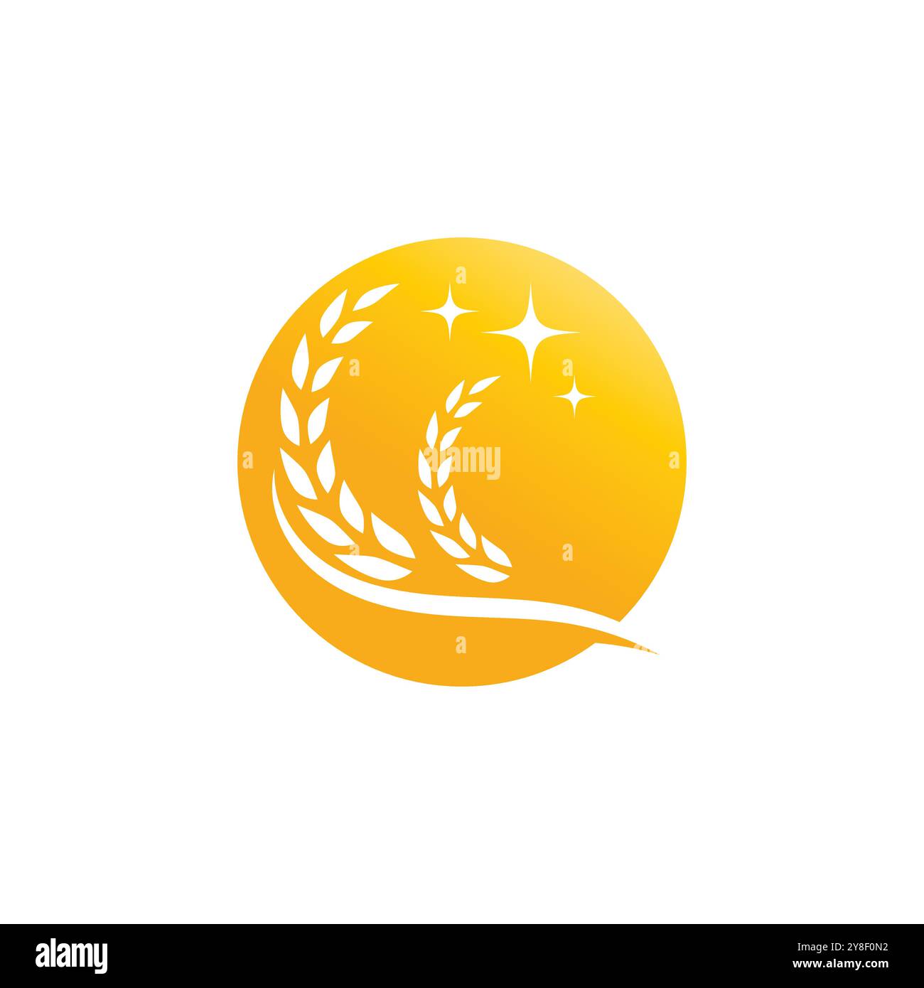 Wheat Logo template vector illustration design Stock Vector