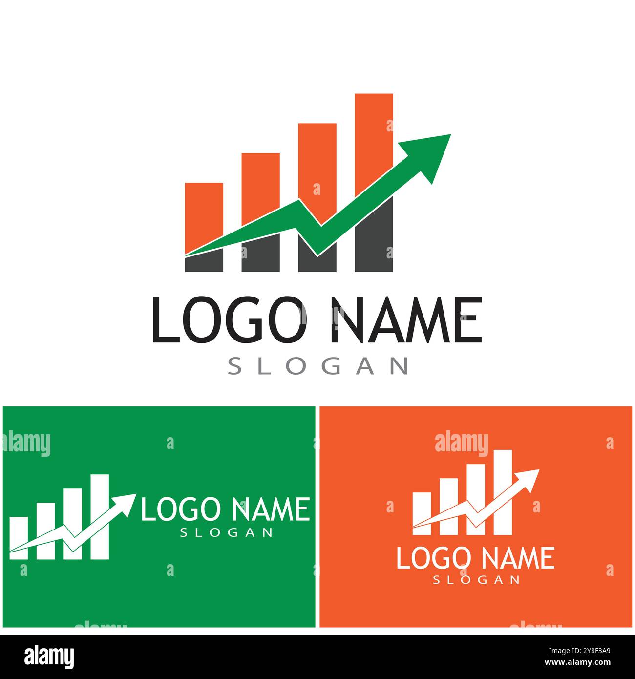Business Finance professional logo template vector Stock Vector