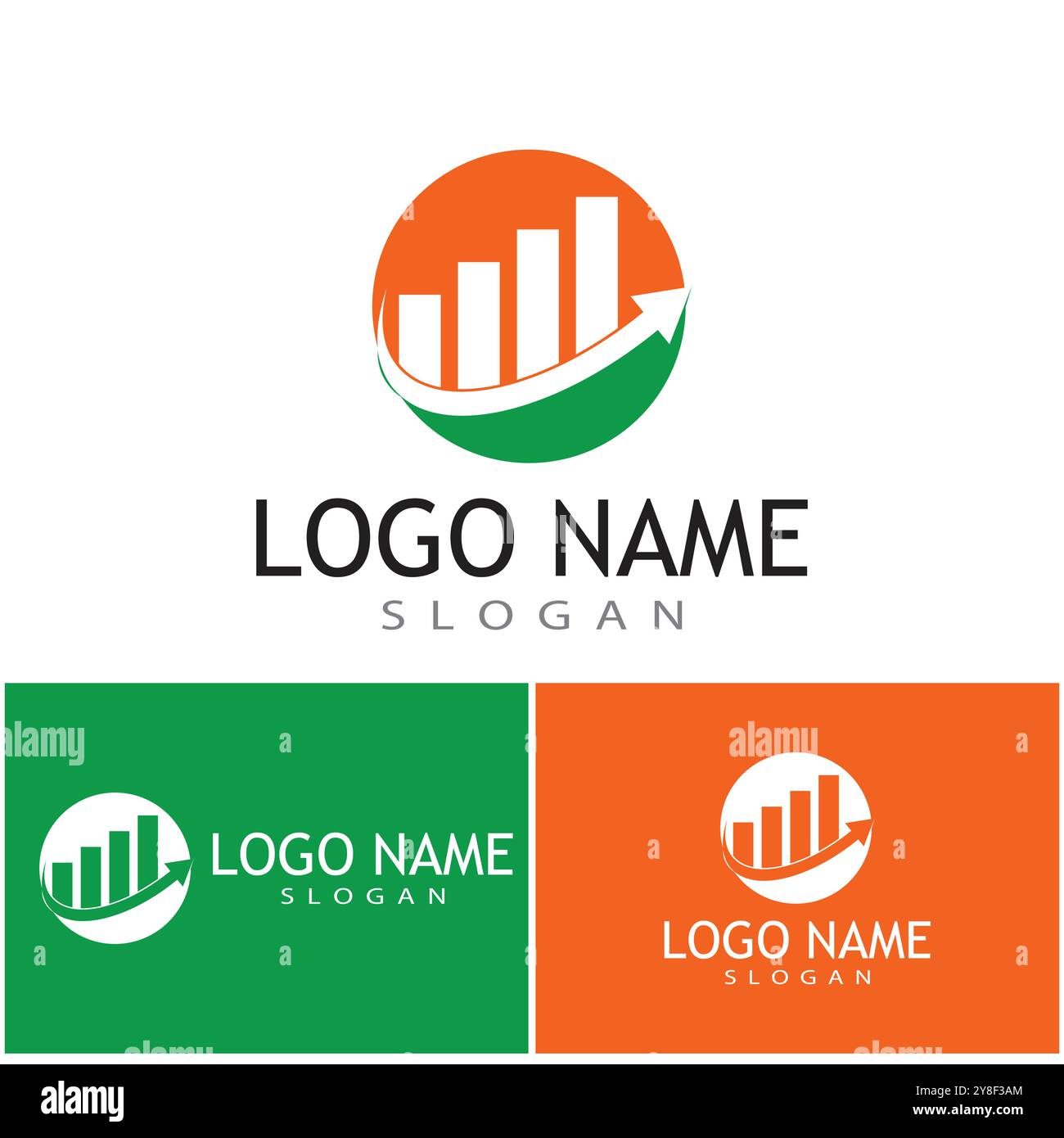 Business Finance professional logo template vector Stock Vector