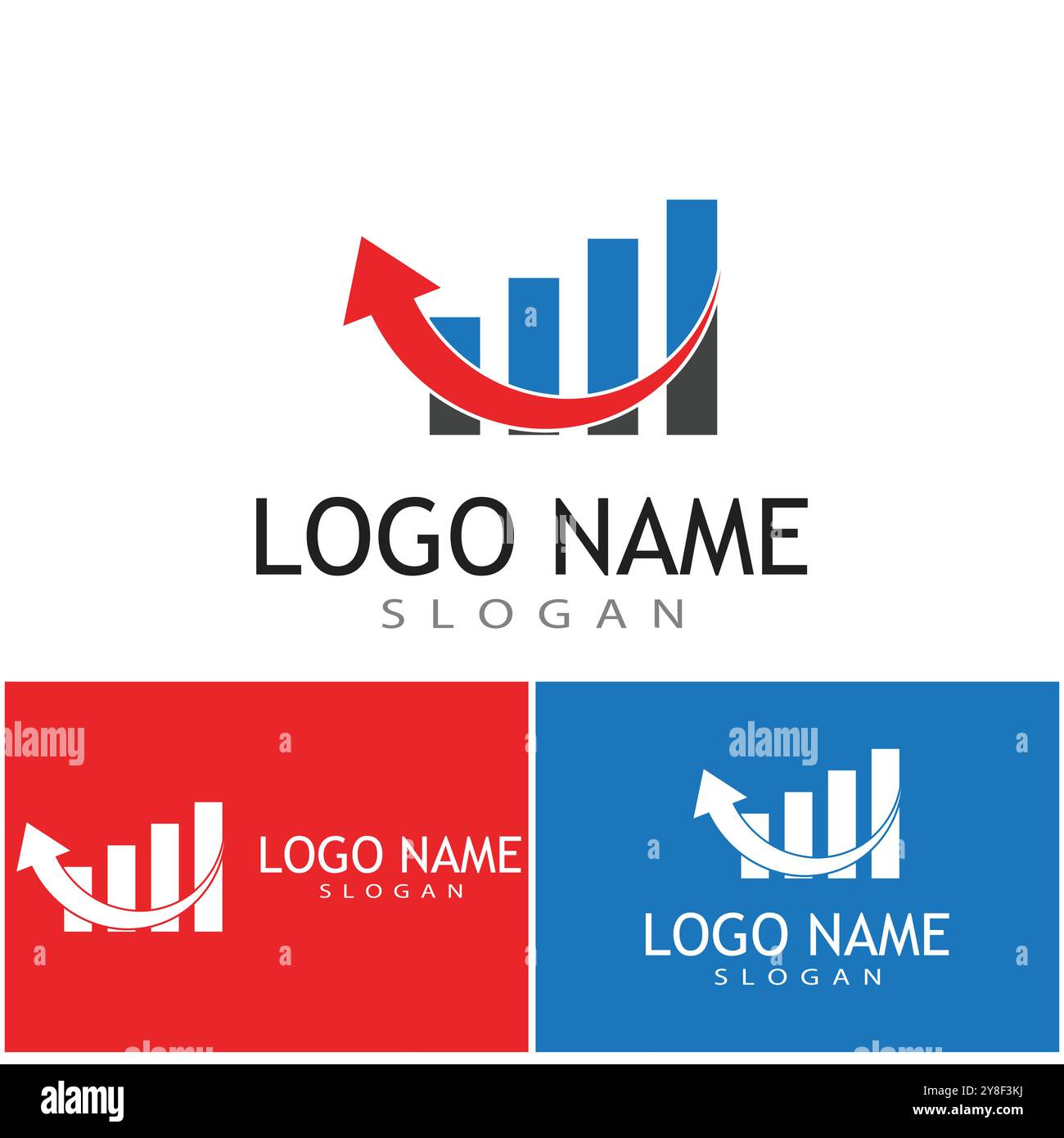 Business Finance professional logo template vector Stock Vector