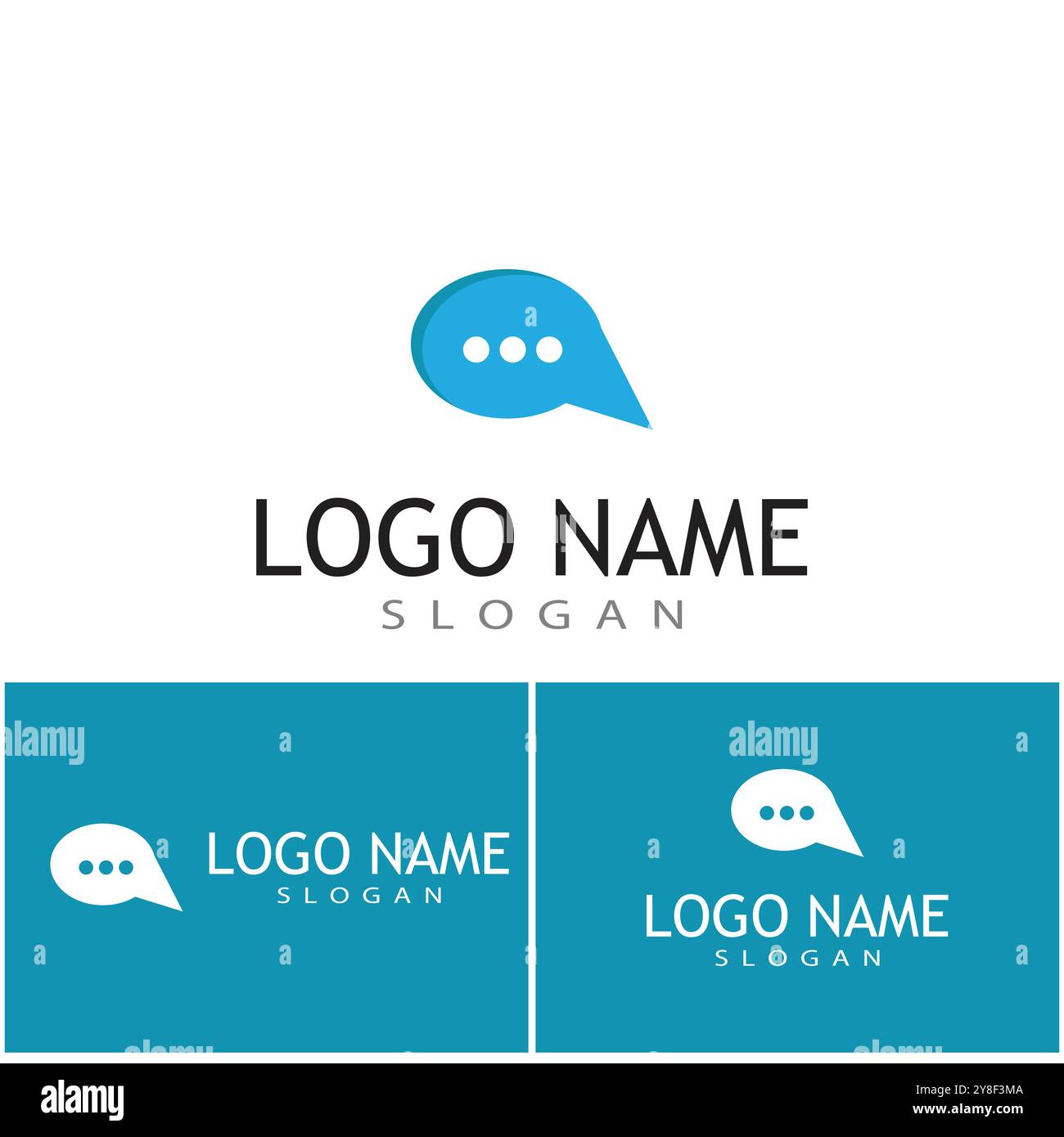 Chat Logo Template vector symbol nature Stock Vector