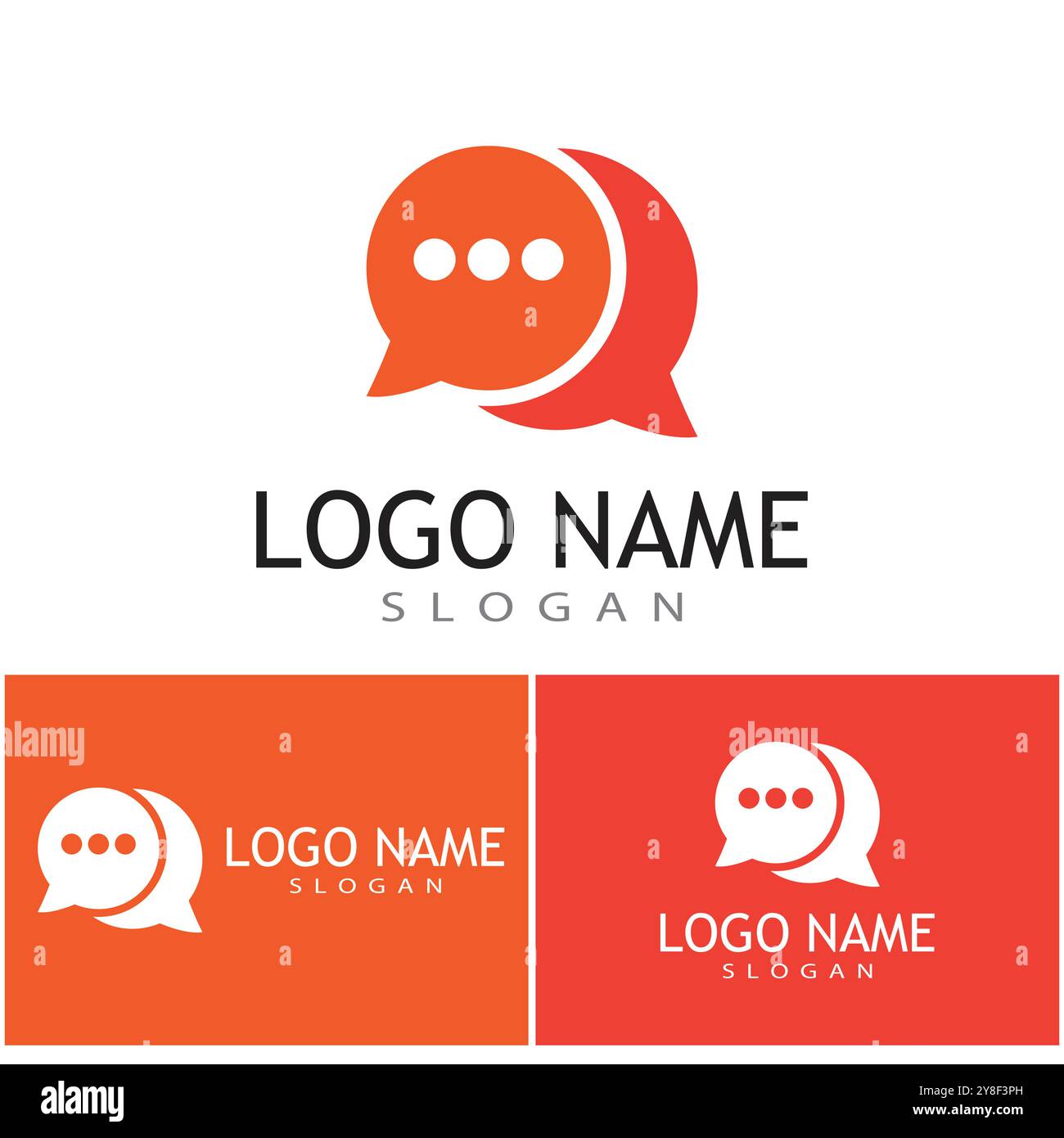 Chat Logo Template vector symbol nature Stock Vector