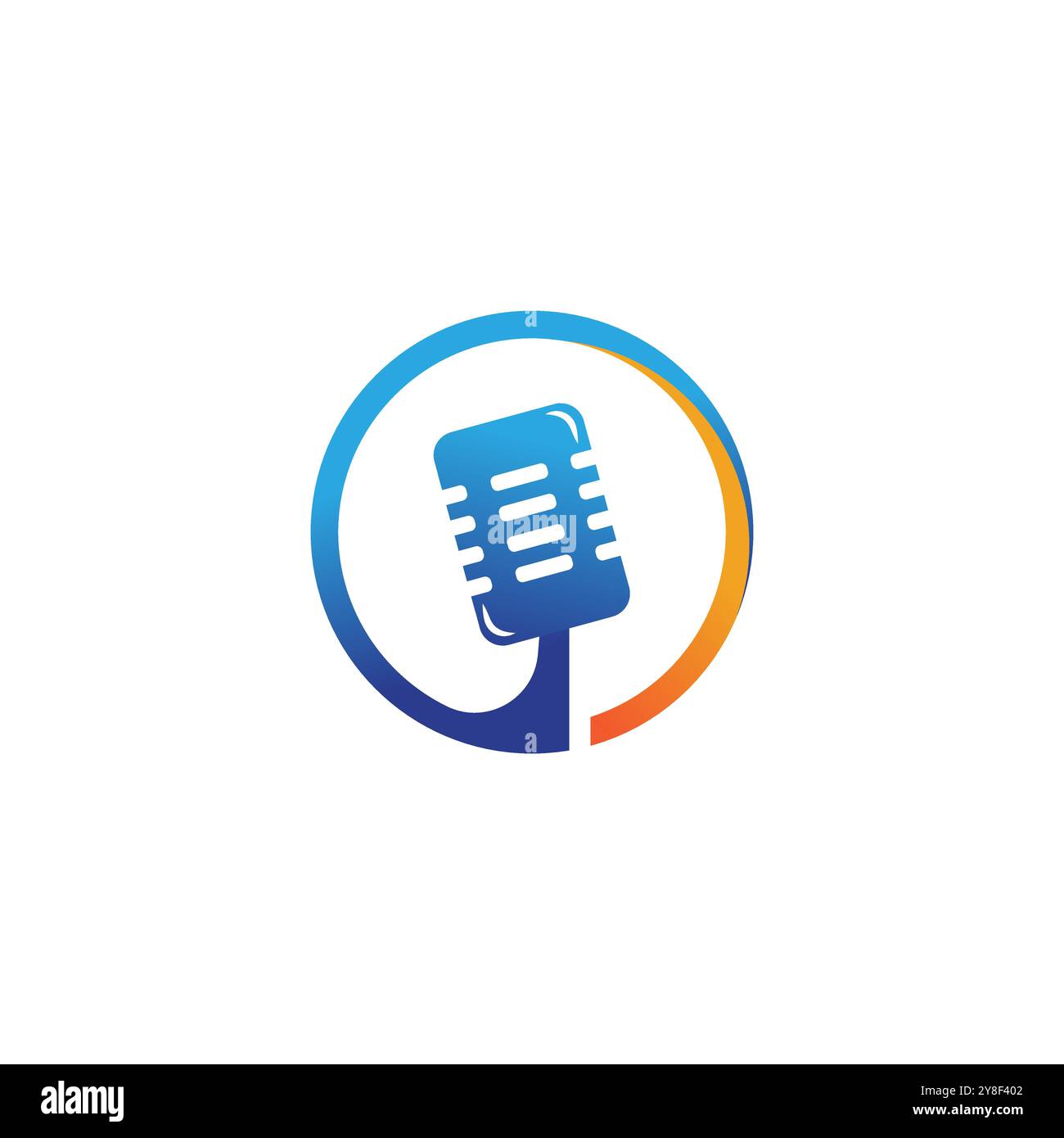 Podcast Vector icon design illustration Template Stock Vector