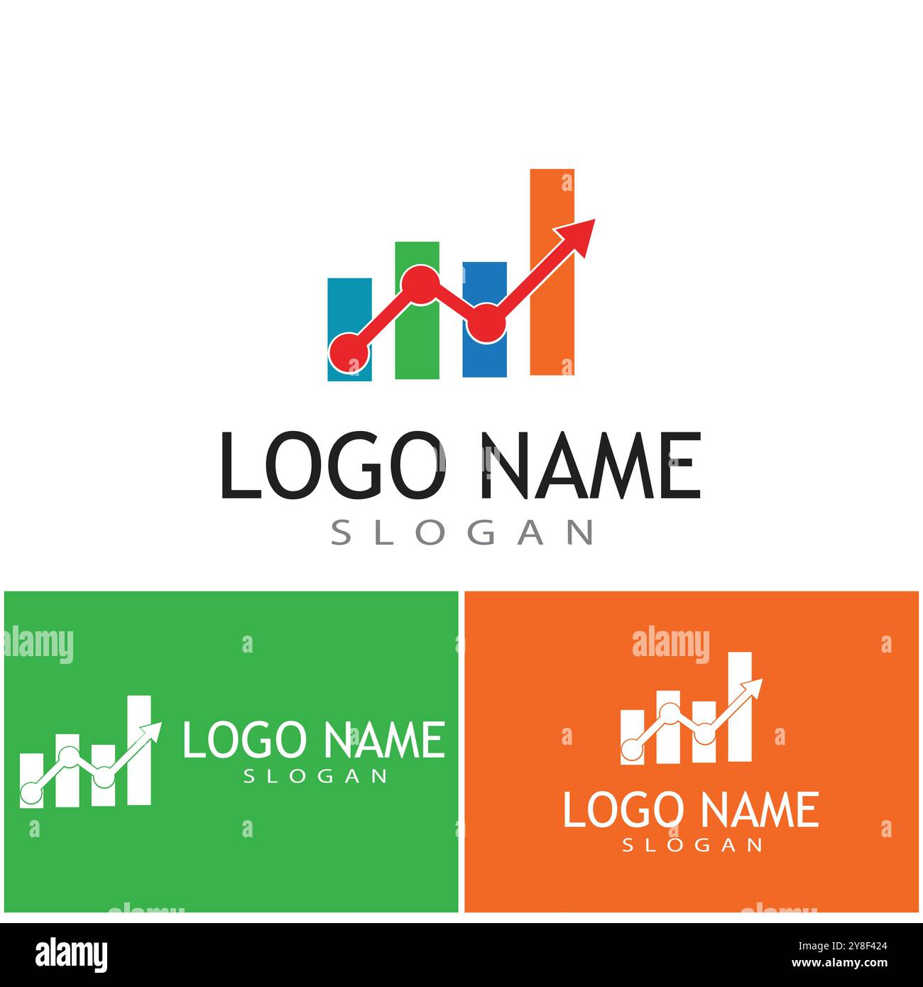 Business Finance professional logo template vector Stock Vector