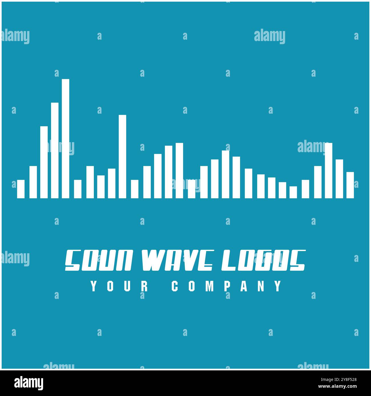Sound waves vector illustration design template Stock Vector