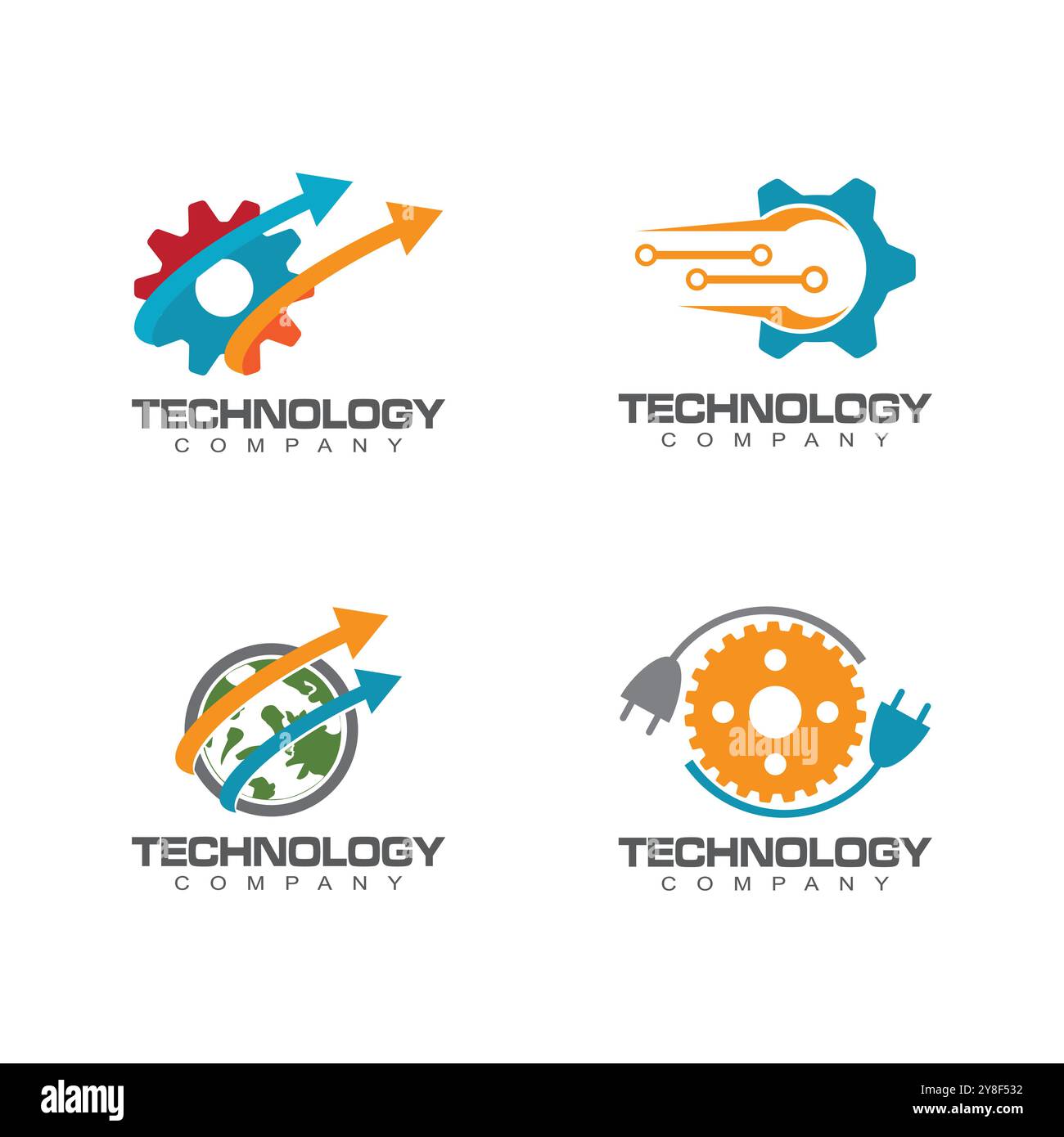 Technology logo template vector illustration Stock Vector Image & Art ...