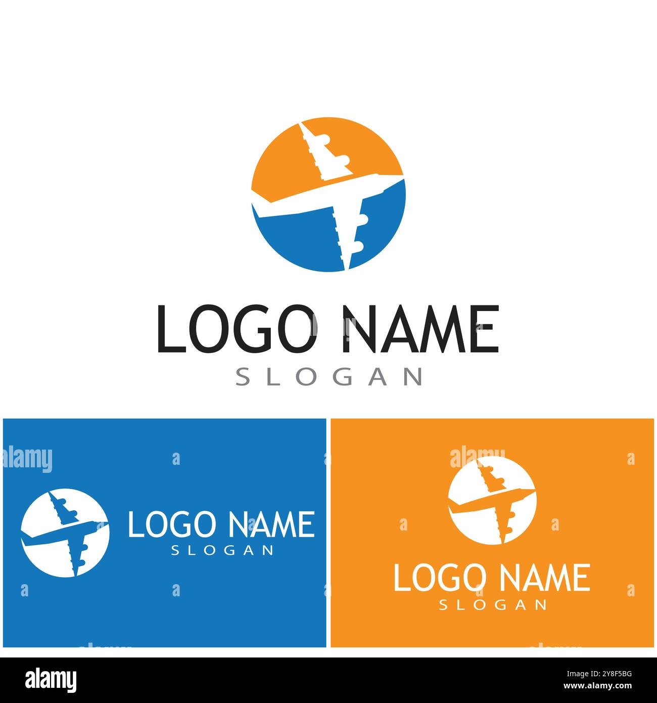 Airplane icon vector illustration design Logo Template Stock Vector