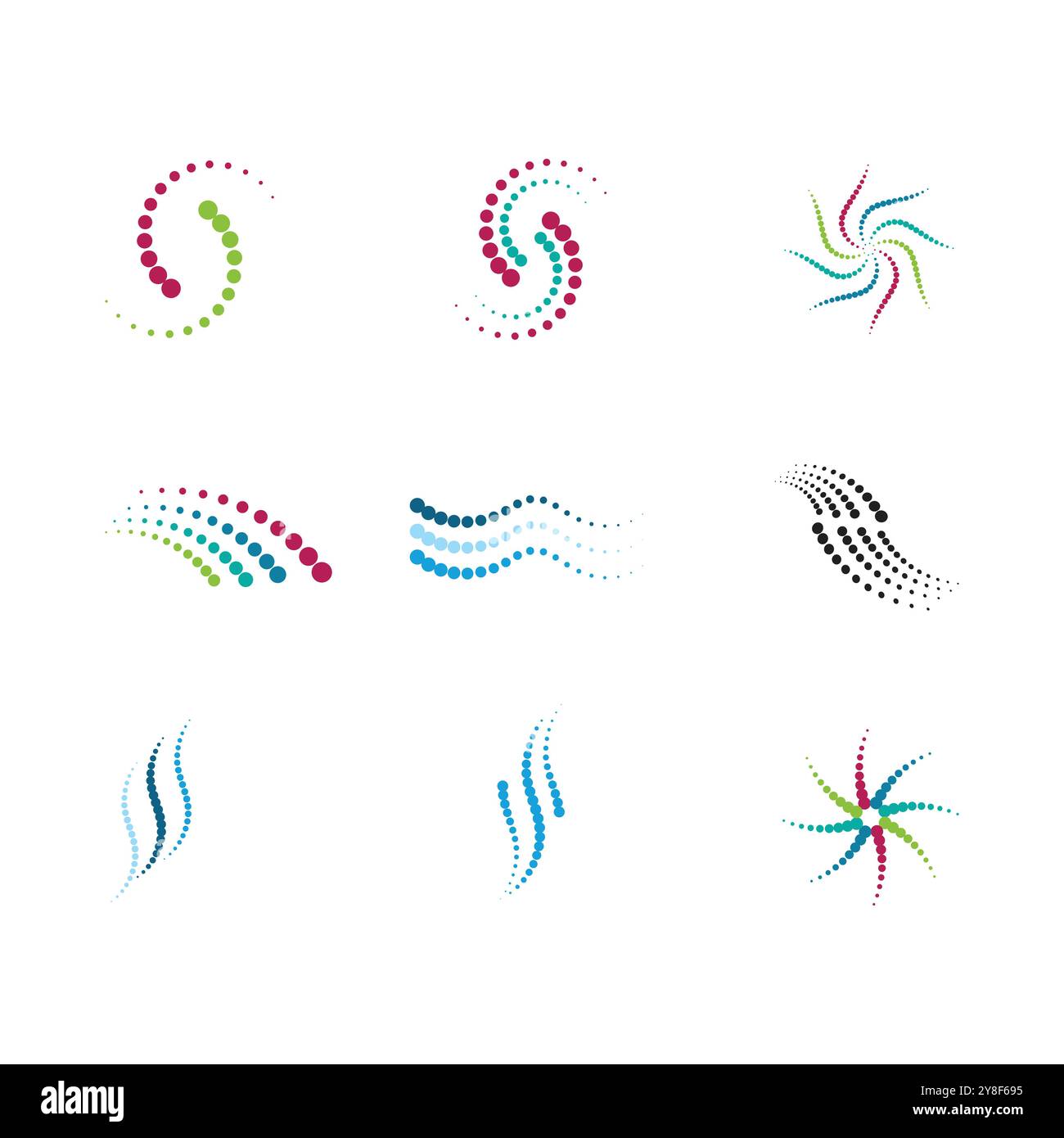 halftone circle dots vector illustration design Stock Vector