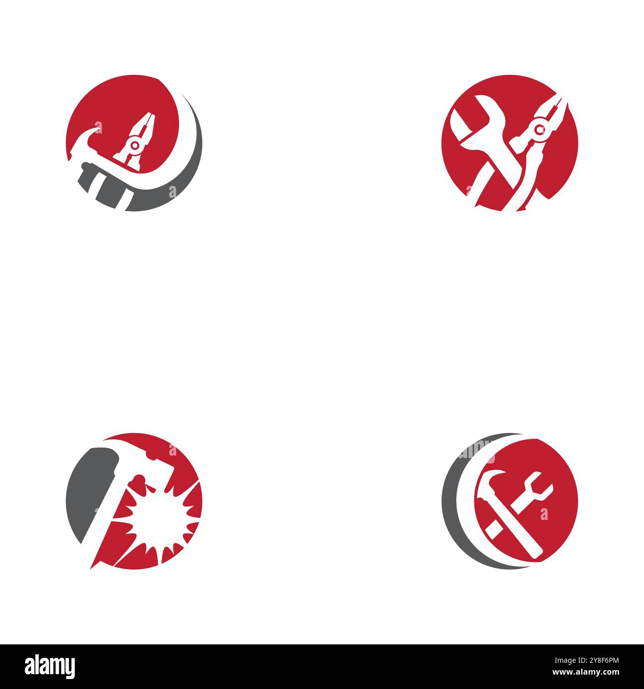 Set Service Tools vector icon illustration design template Stock Vector