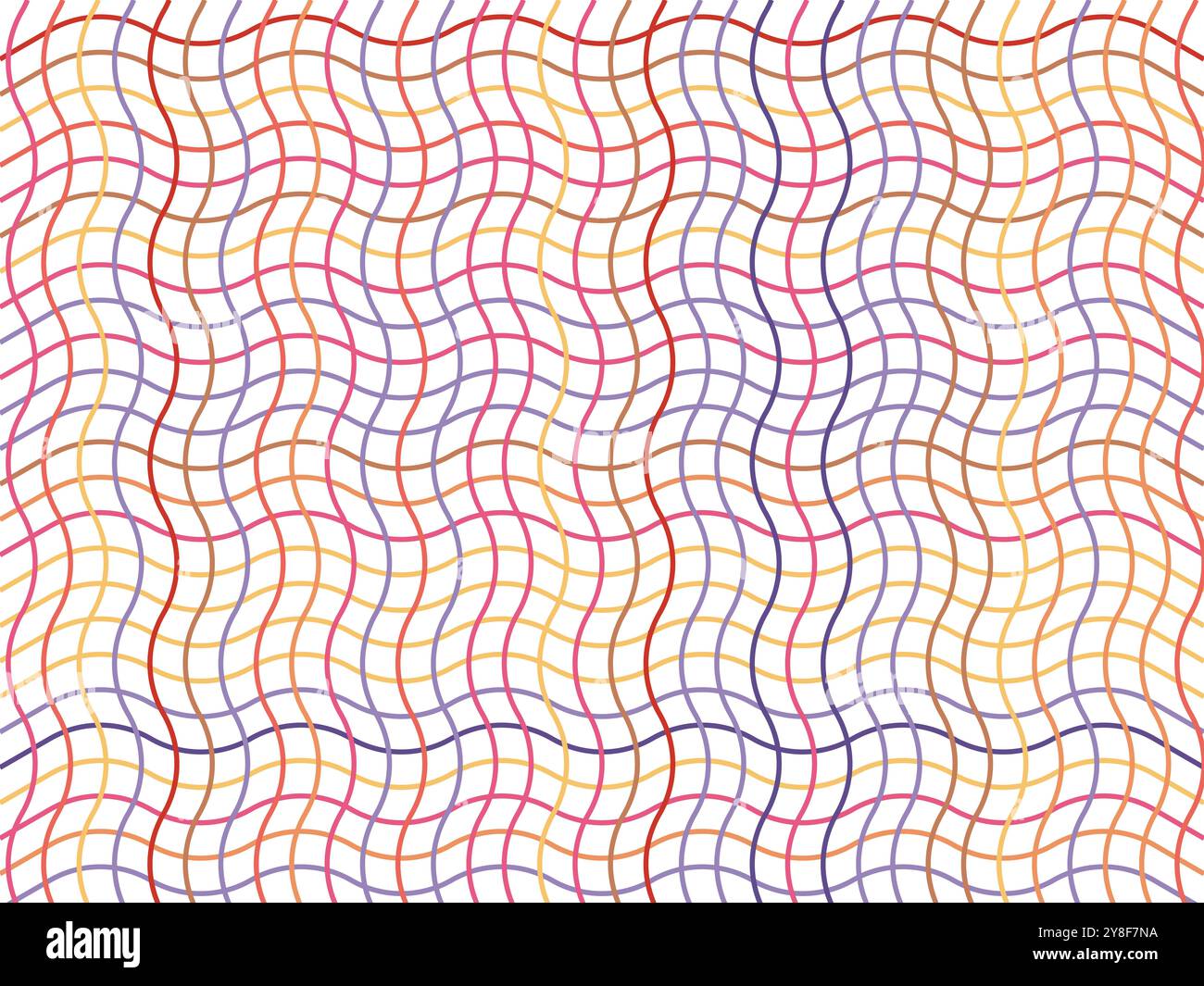 Model Against Patterned Background Abstract illustration of multicolor wavy lines in seamless pattern ...