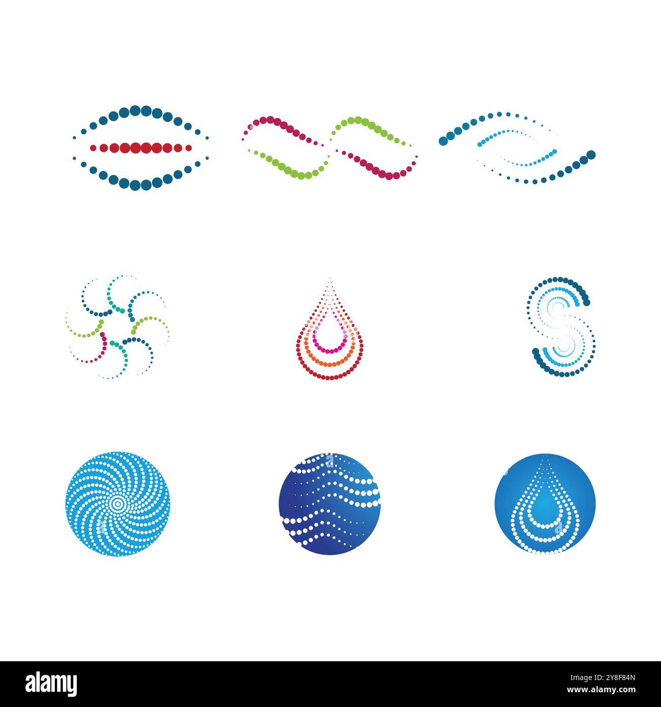 halftone circle dots vector illustration design Stock Vector