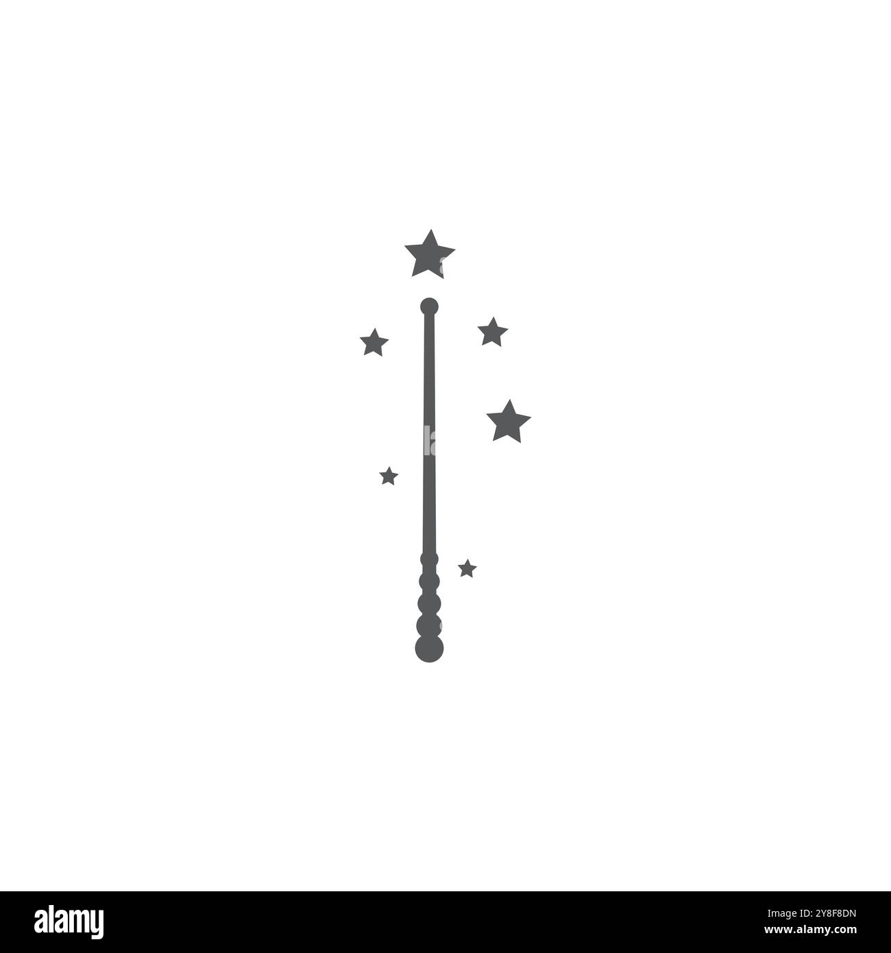 Wand magic stick Logo Template vector symbol Stock Vector