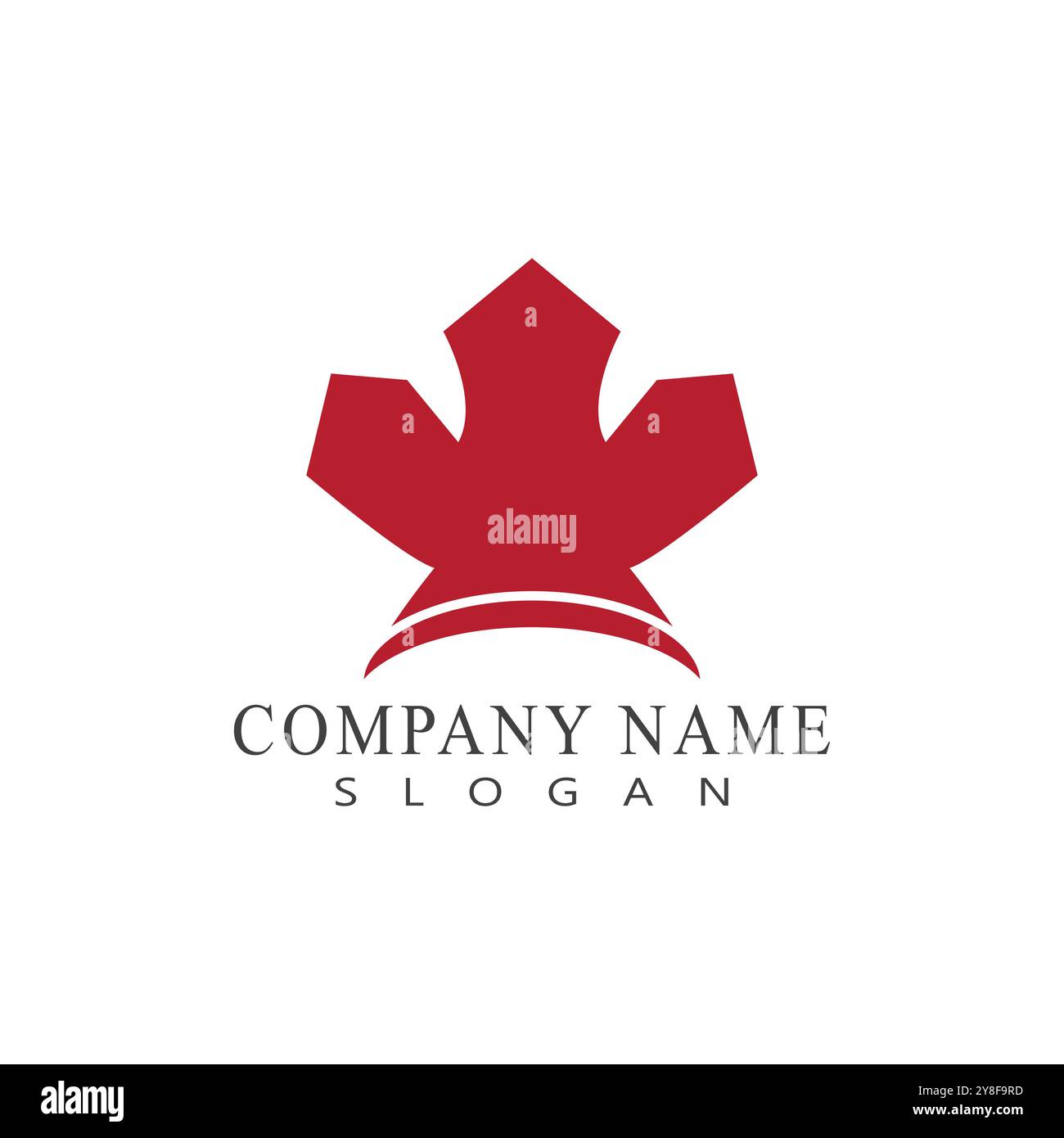 Maple leaf vector illustration design template Stock Vector