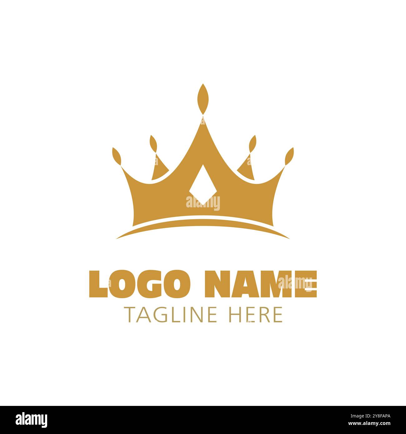 Crown logo hi-res stock photography and images - Alamy
