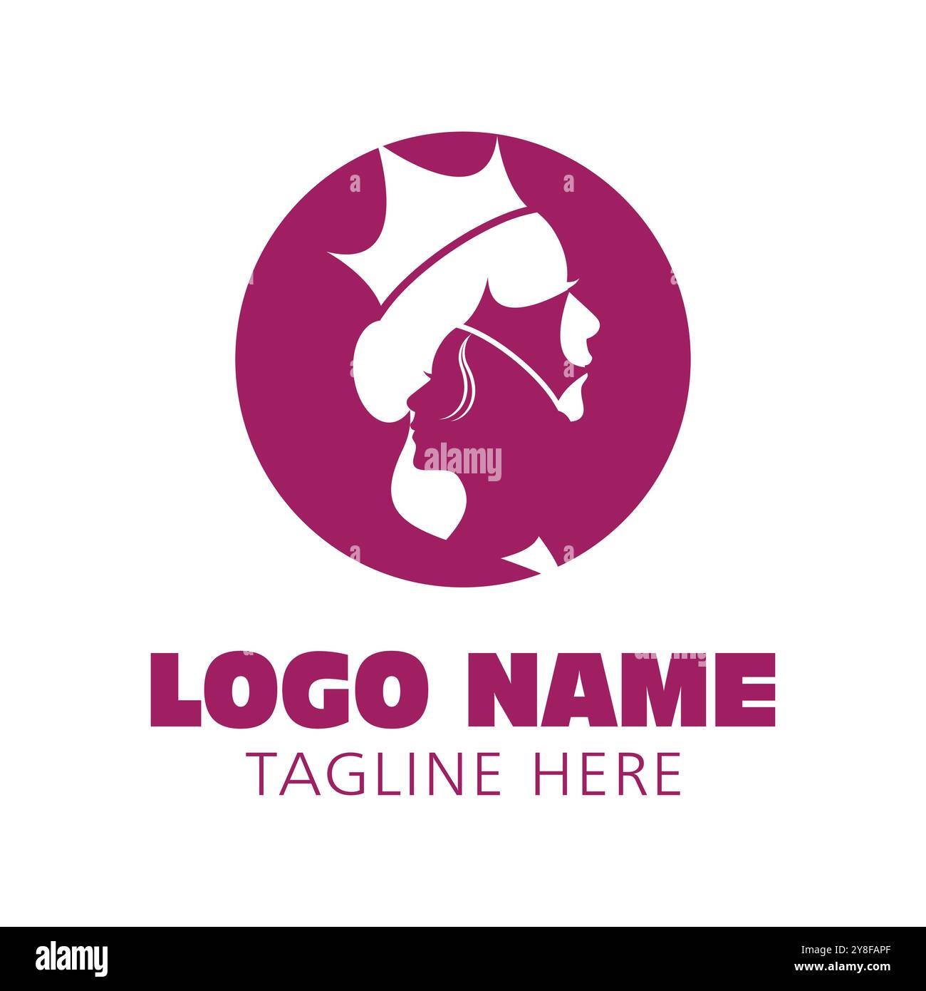 Crown Logo Template vector icon illustration design Stock Vector