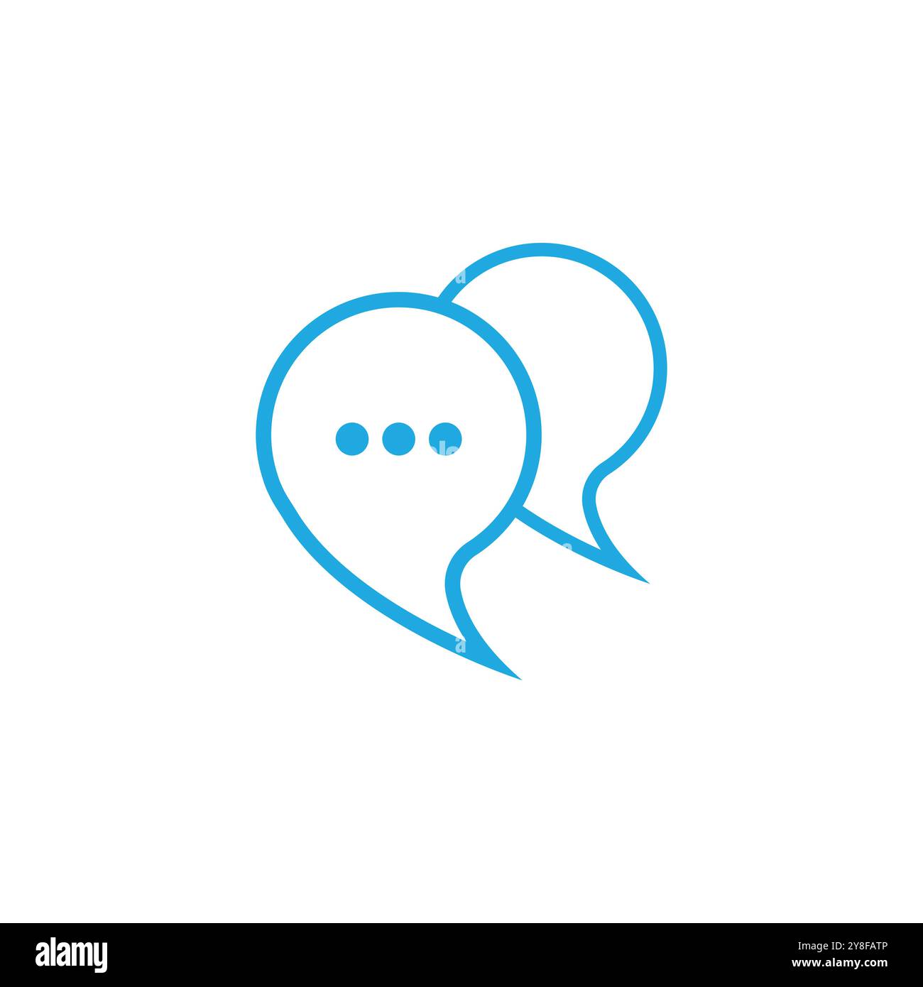 Buble chat icon Vector Illustration design Logo template Stock Vector