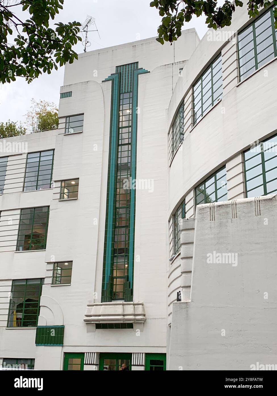 Art Deco Daimler car hire garage, Herbrand st, Bloomsbury , London - Smartphone Captured Stock Image