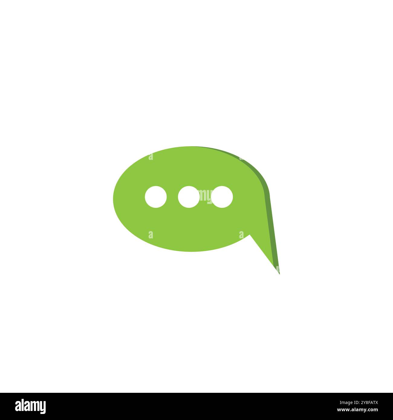 Buble chat icon Vector Illustration design Logo template Stock Vector