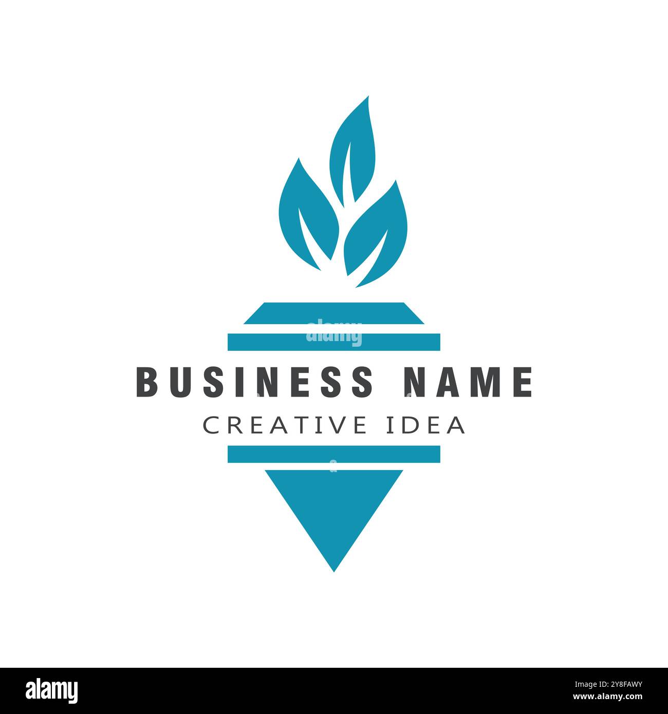 Torch Logo Template vector symbol illustration design Stock Vector