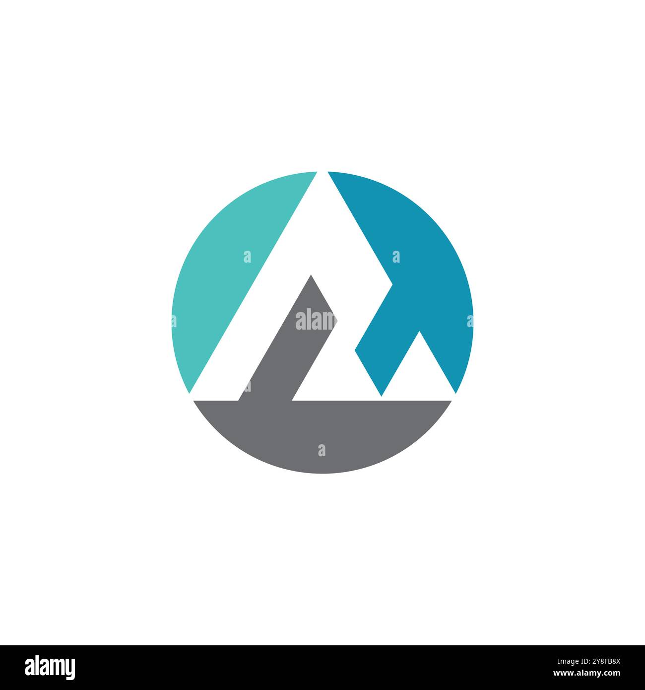 Futuristic Triangle Chain logo design inspiration Stock Vector Image ...