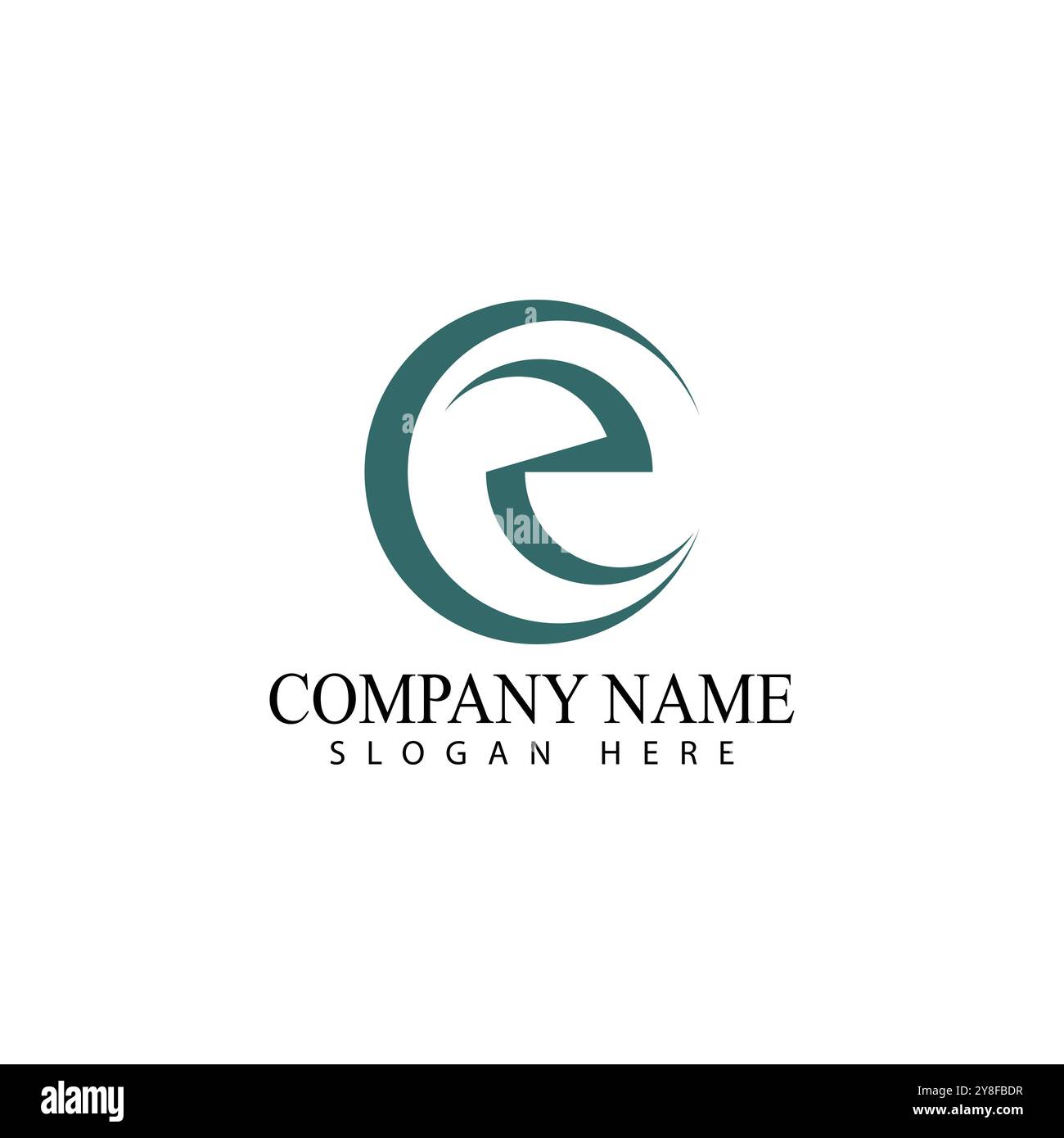 Circle vector flat design template Stock Vector