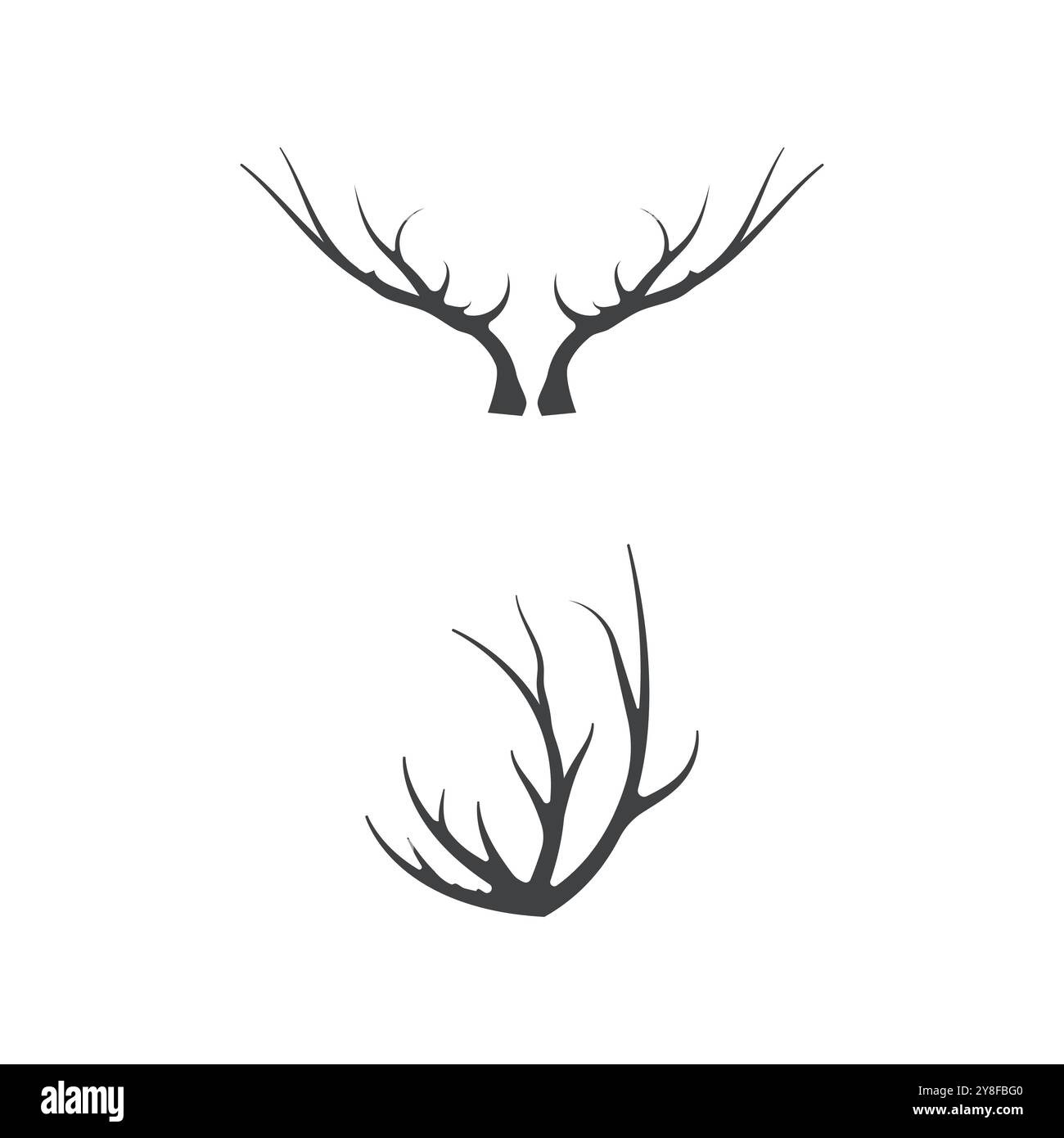 Deer Logo Template vector icon illustration design Stock Vector