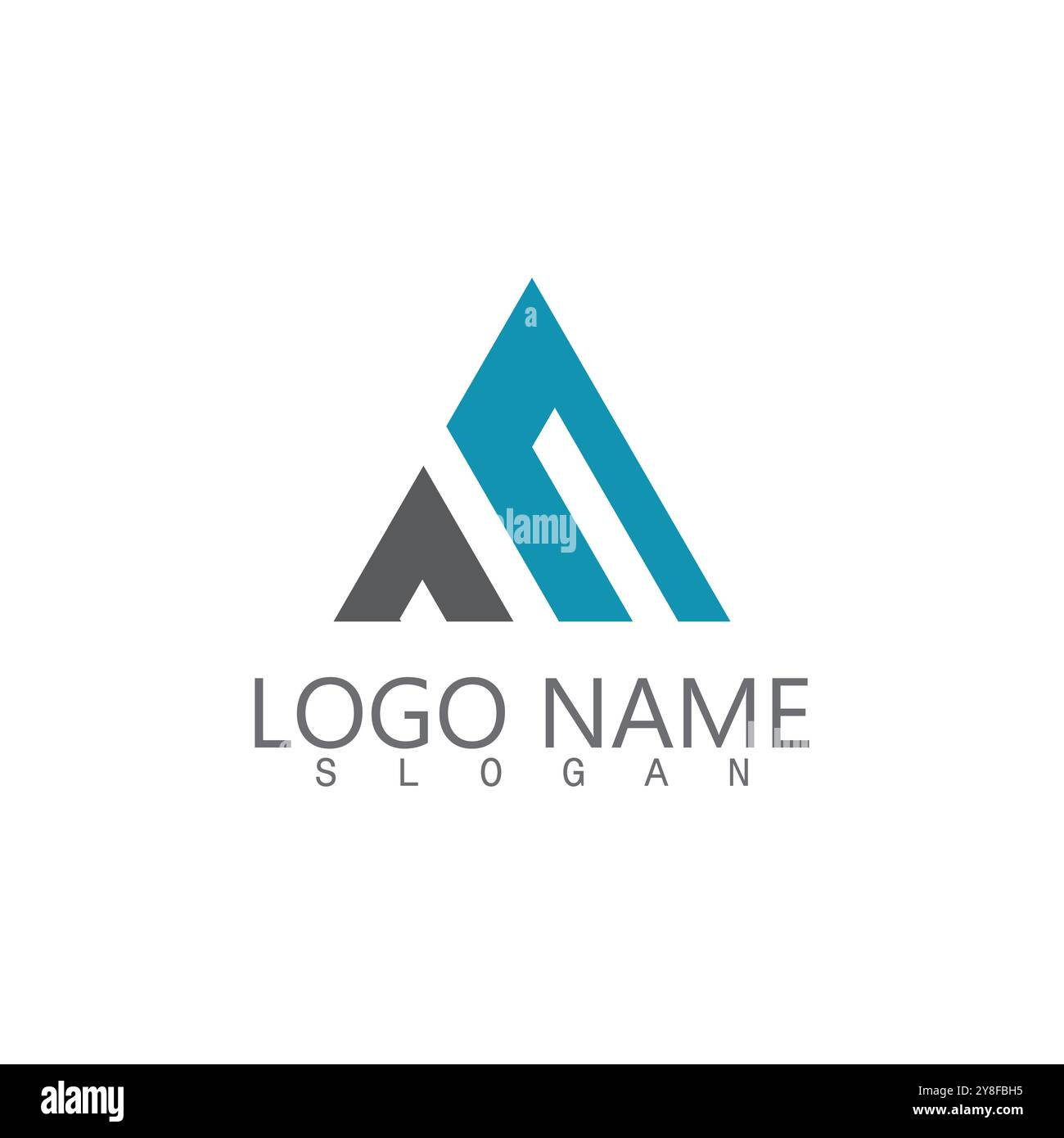 Futuristic Triangle Chain logo design inspiration Stock Vector Image ...