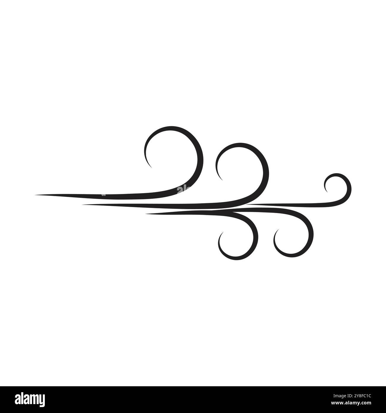 Wind icon isolated logo vector template design Stock Vector
