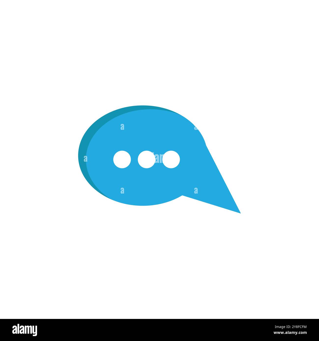 Buble chat icon Vector Illustration design Logo template Stock Vector