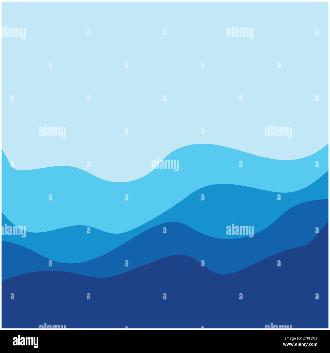 Abstract Water wave vector illustration design background Stock Vector