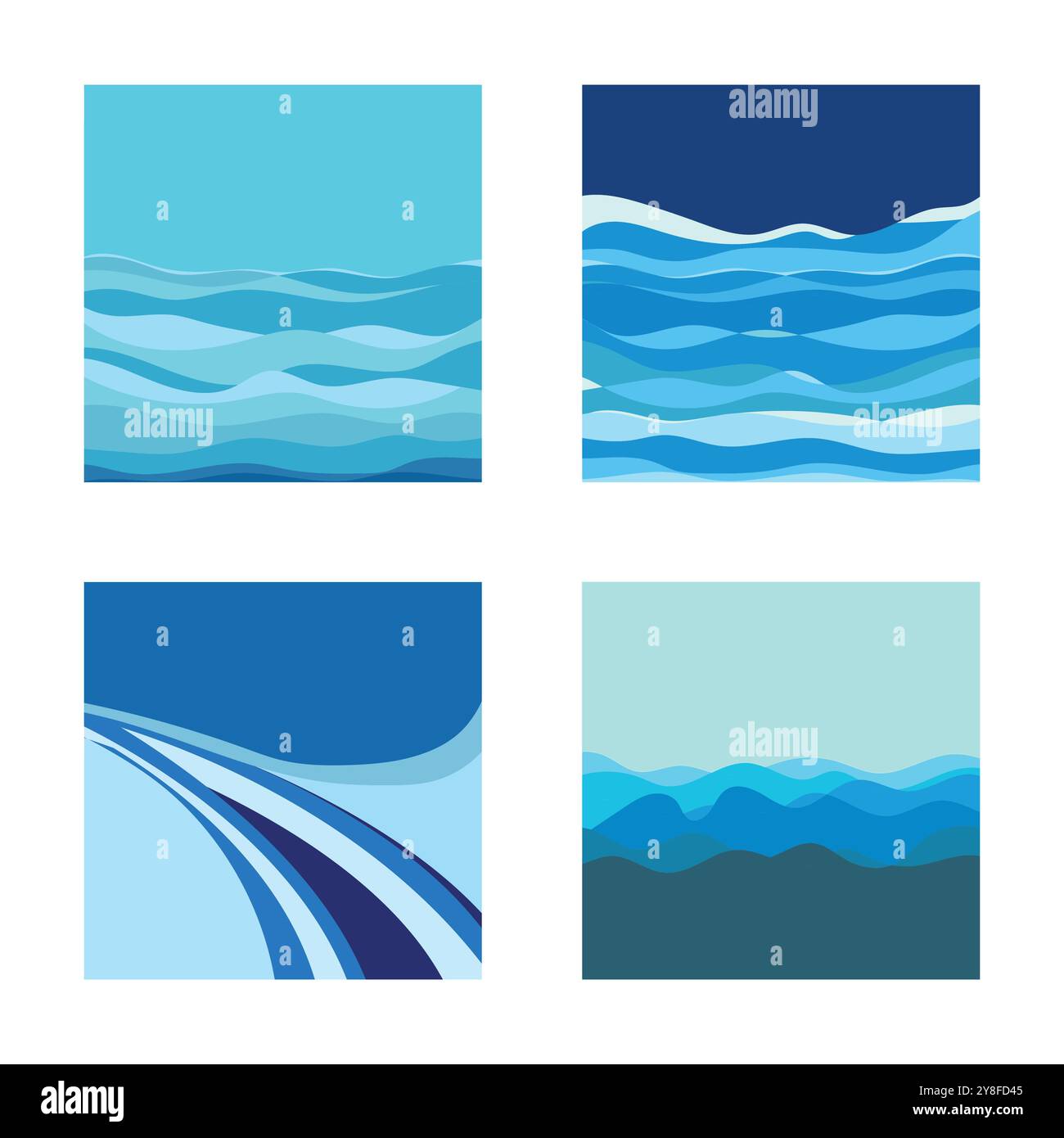 Abstract Water wave vector illustration design background Stock Vector