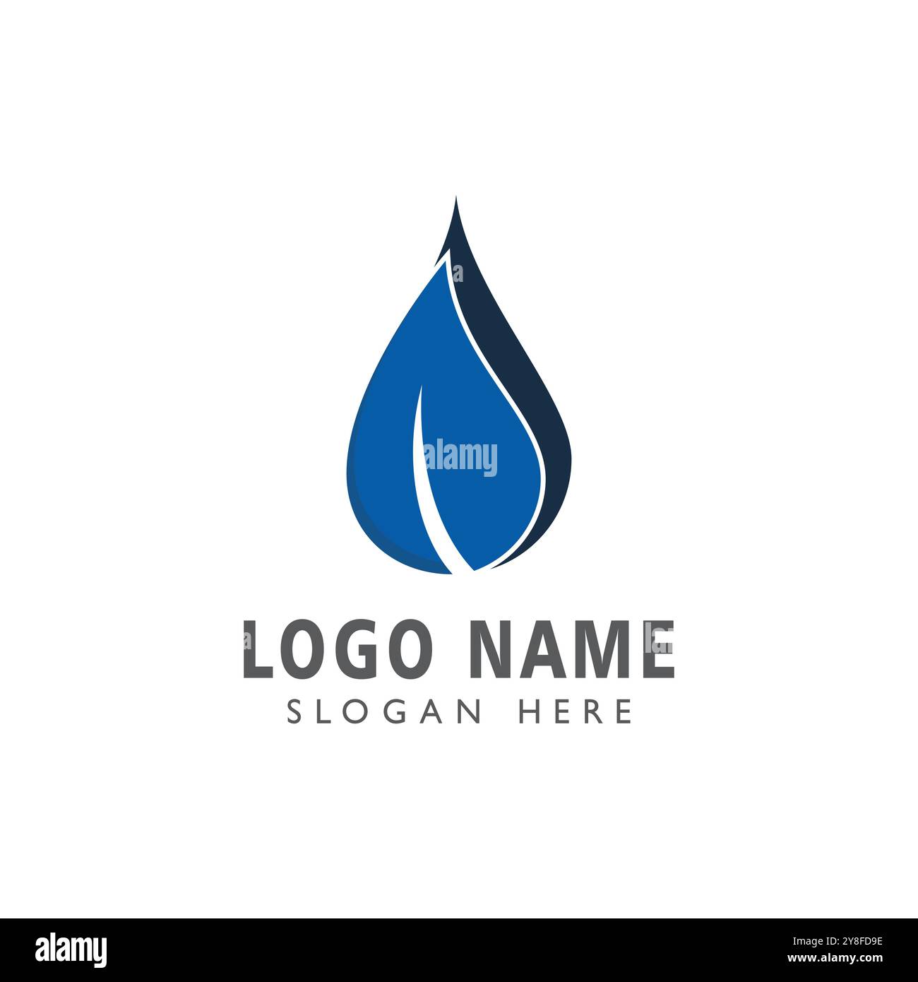 Water drop Logo Template vector illustration design Stock Vector