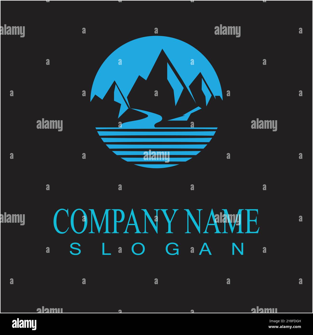 Ice berg Logo Template vector symbol nature Stock Vector